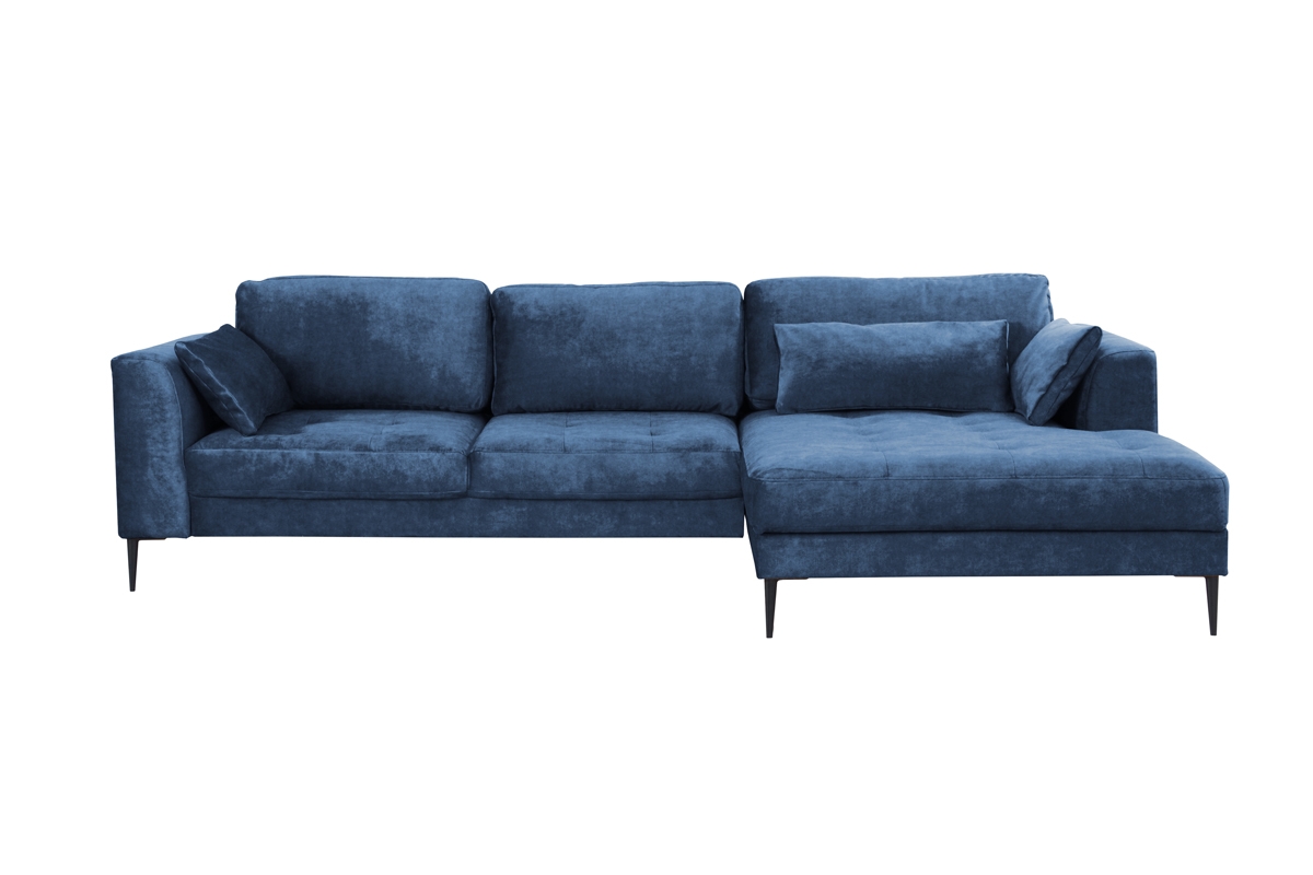 Rohová sedacia súprava pravá Luzi námornícka modrá Rohová sedacia súprava Luzi 