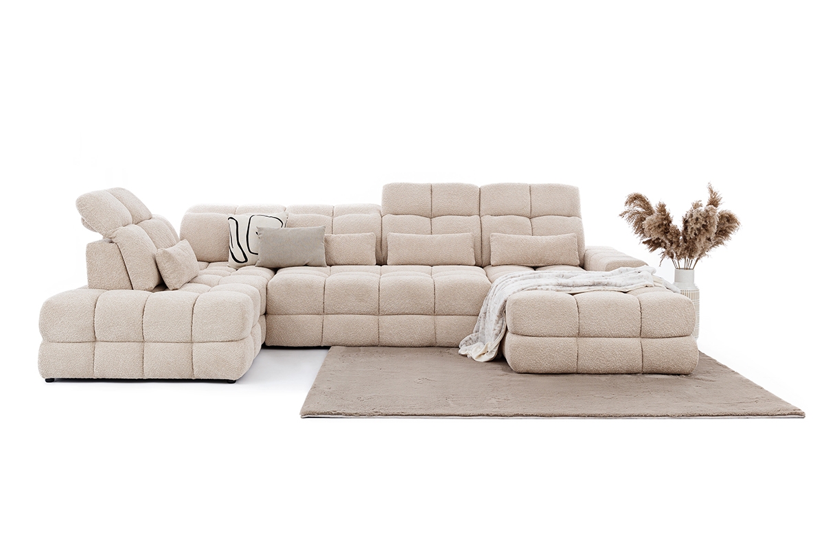 Rohová sedacia súprava Magnelio Prestige U III s elektricky výsuvným sedákom  Rohová sedacia súprava Magnelio Prestige U III s elektricky výsuvným sedákem 