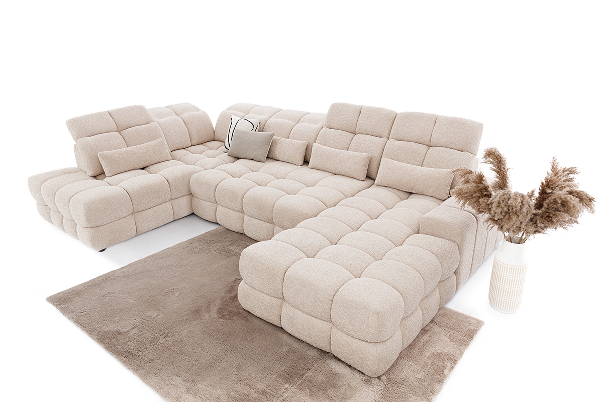 Rohová sedacia súprava Magnelio Prestige U III s elektricky výsuvným sedákom  Rohová sedacia súprava Magnelio Prestige U III s elektricky výsuvným sedákem 