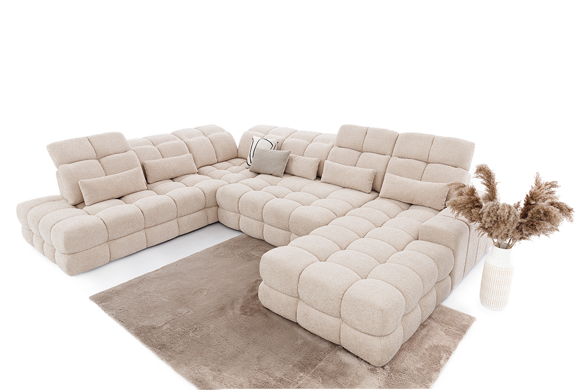 Rohová sedacia súprava Magnelio Prestige U II s elektricky výsuvným sedákom  Rohová sedacia súprava Magnelio Prestige U II s elektricky výsuvným sedákem