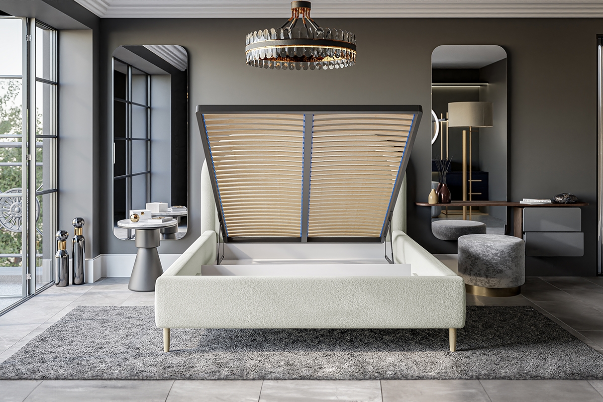 Manželská posteľ s úložným priestorom Delias 140x200 Posteľ do spálne s úložným priestorom Delias 140x200 