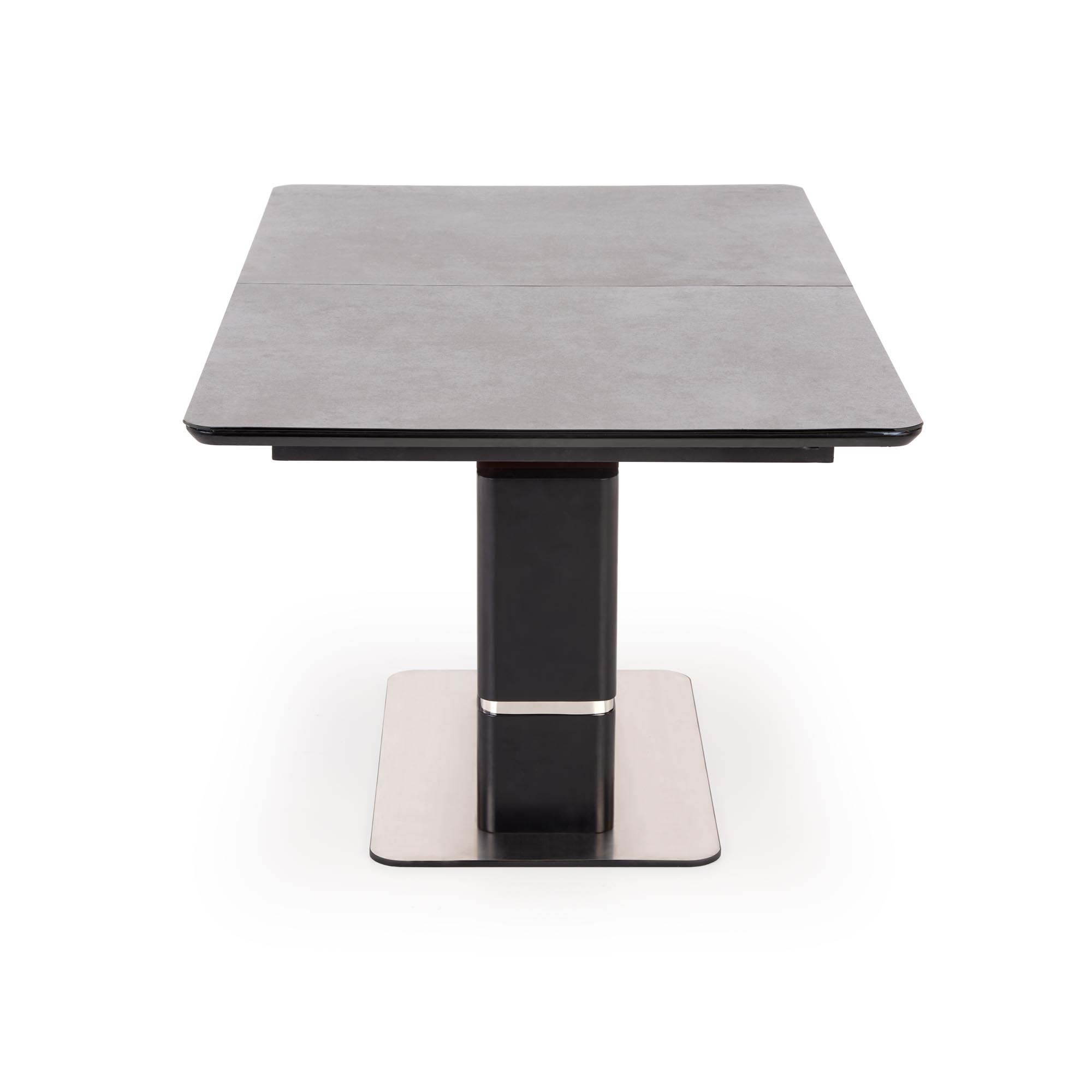 MARTIN Stůl rozkládací Deska - tmavý popel, noga - Černý martin stůl rozkládací Deska - tmavý popel, noga - Černý
