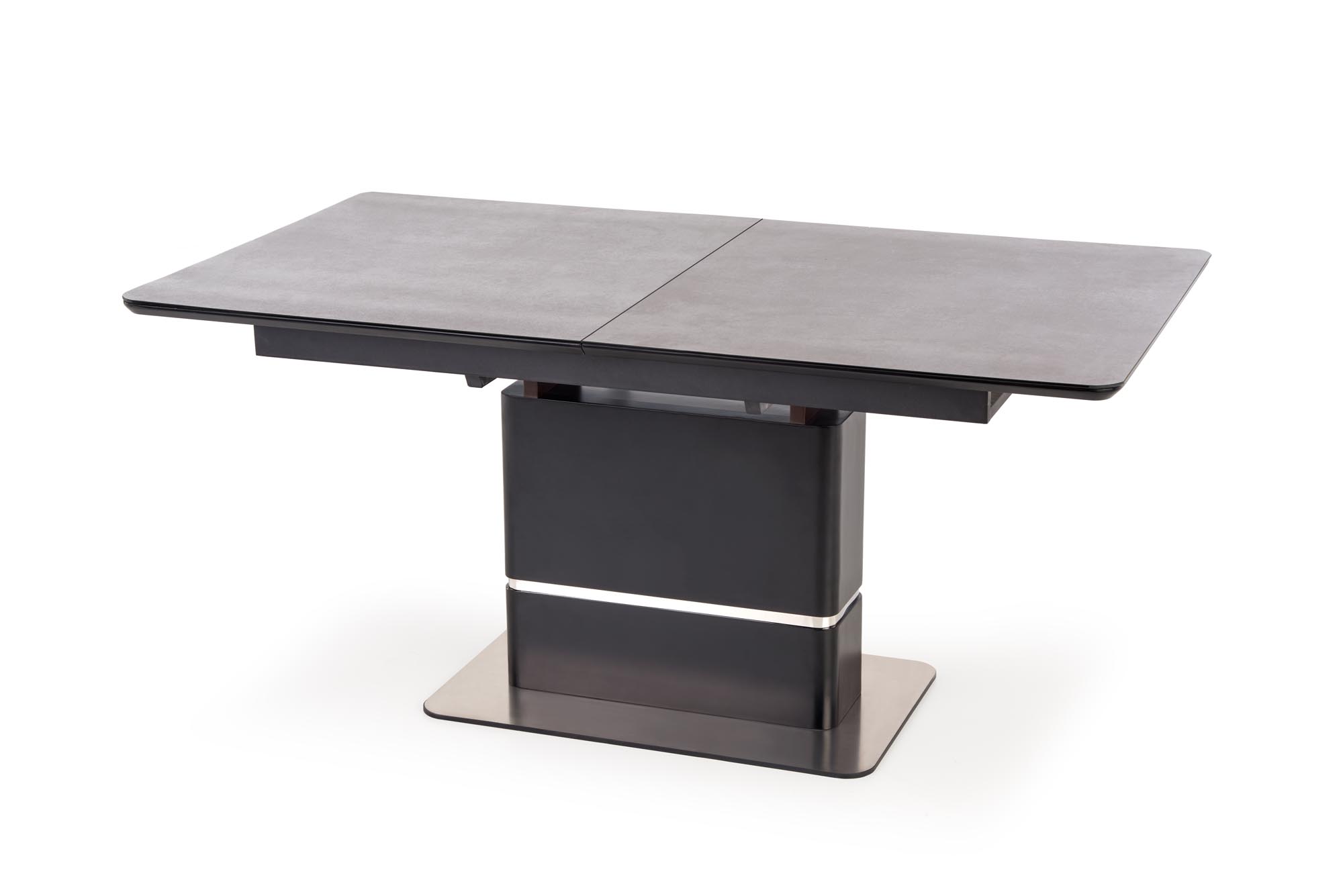 MARTIN Stůl rozkládací Deska - tmavý popel, noga - Černý martin stůl rozkládací Deska - tmavý popel, noga - Černý