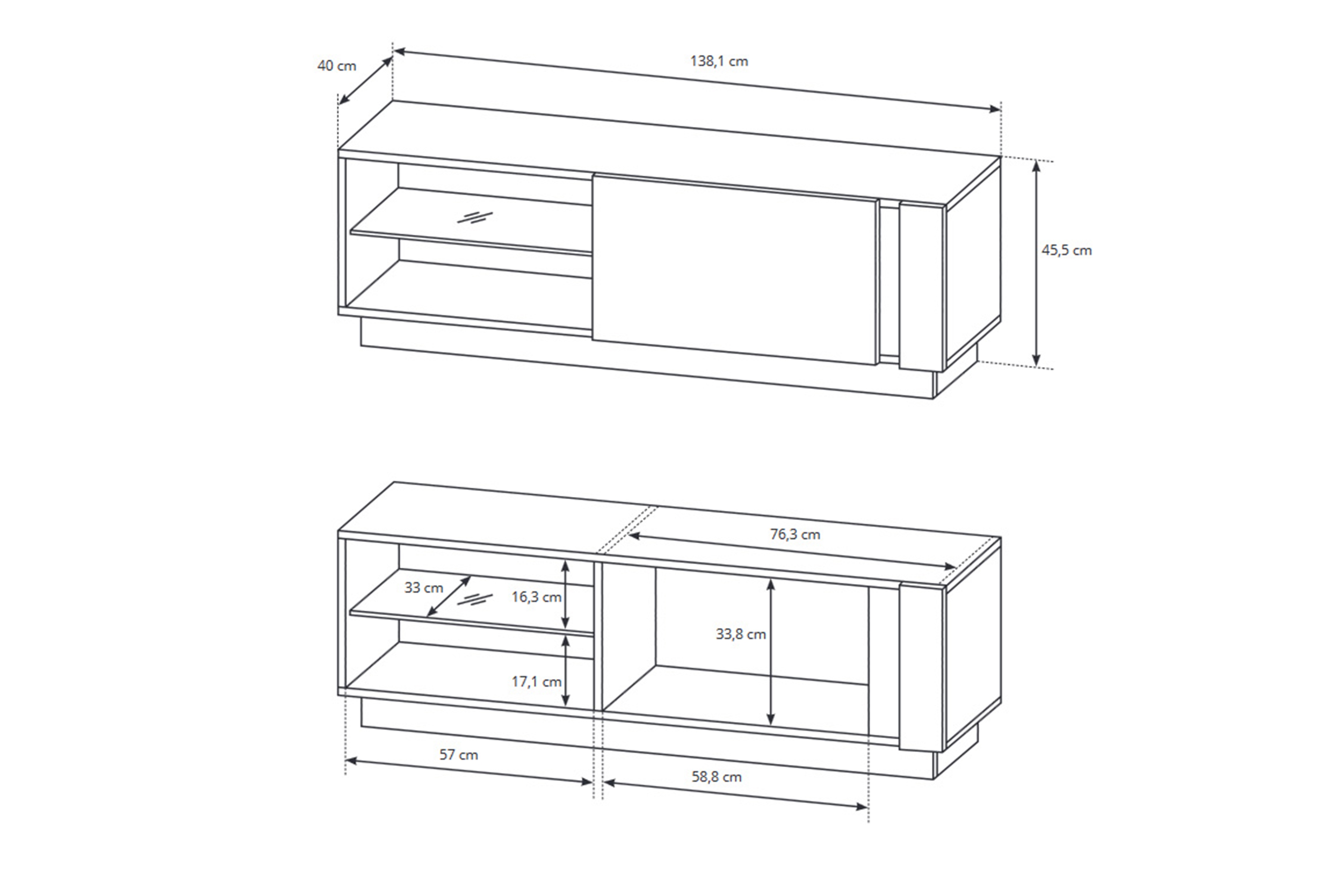 Obývací stěna Arcano - bílá / dub grandson Obývací stěna Arcano do obývacího pokoje - bílá/dub grandson