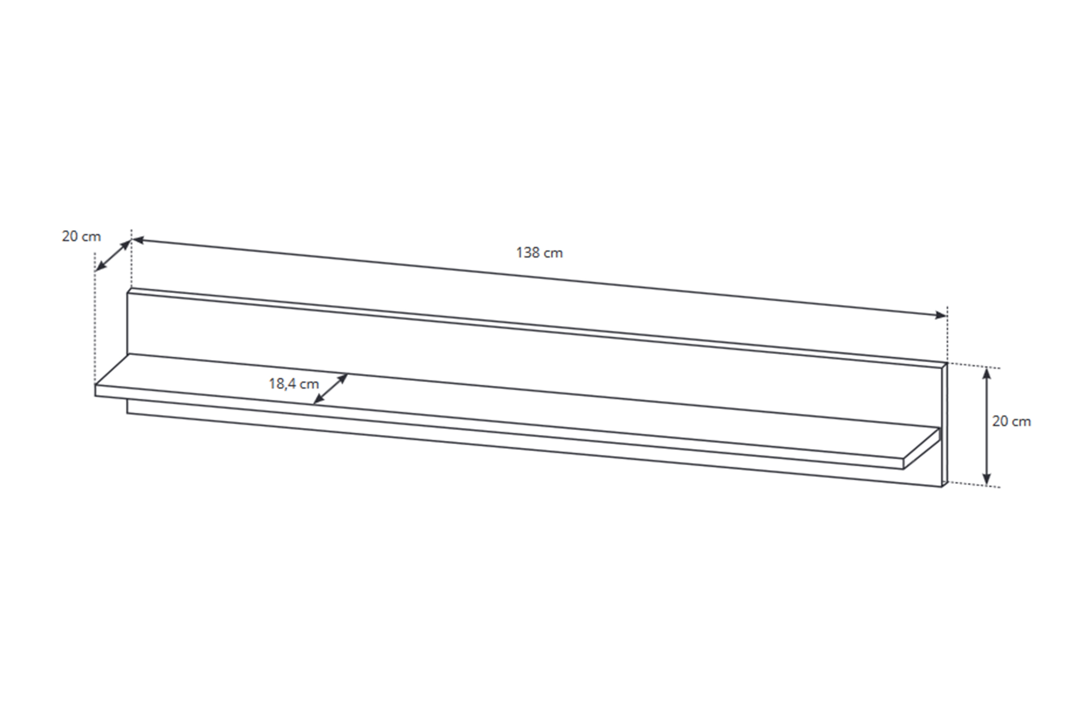 Obývací stěna Arcano - bílá / dub grandson Obývací stěna Arcano do obývacího pokoje - bílá/dub grandson