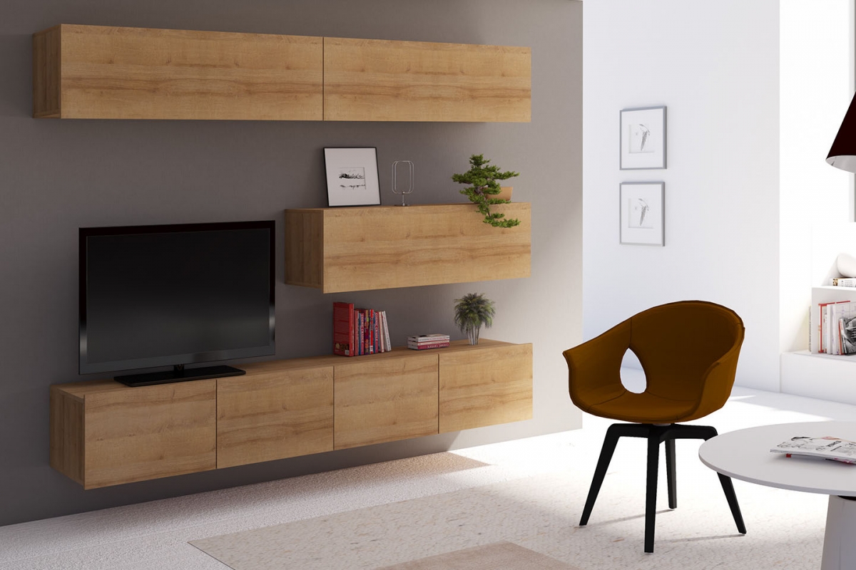 Obývacia stena Castele VII - Dub zlaté Obývacia stena Castele VII - Dub zlaté