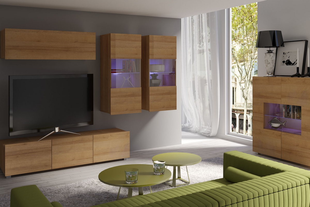 Obývacia stena Celeste IX - Dub zlaté Obývacia stena Celeste IX - Dub zlaté