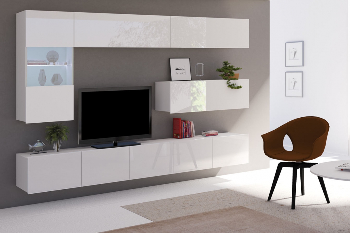 Obývacia stena Celeste VI - biely Obývacia stena Celeste VI - Biely