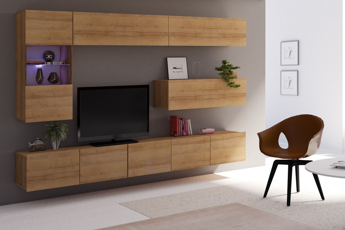 Obývacia stena Celeste VI - Dub zlaté Obývacia stena Celeste VI - Dub zlaté