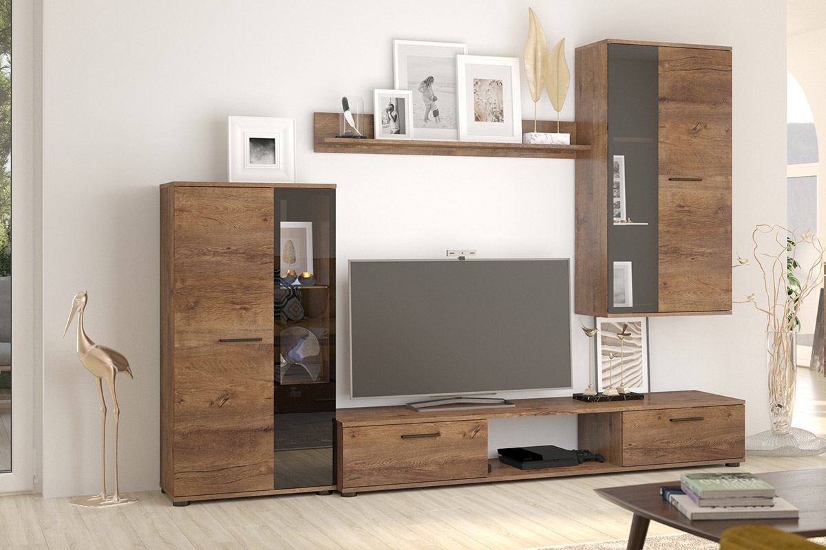 Obývací stěna Kaja - dub lefkas Nábytek w odcieniu Dub Lefkas