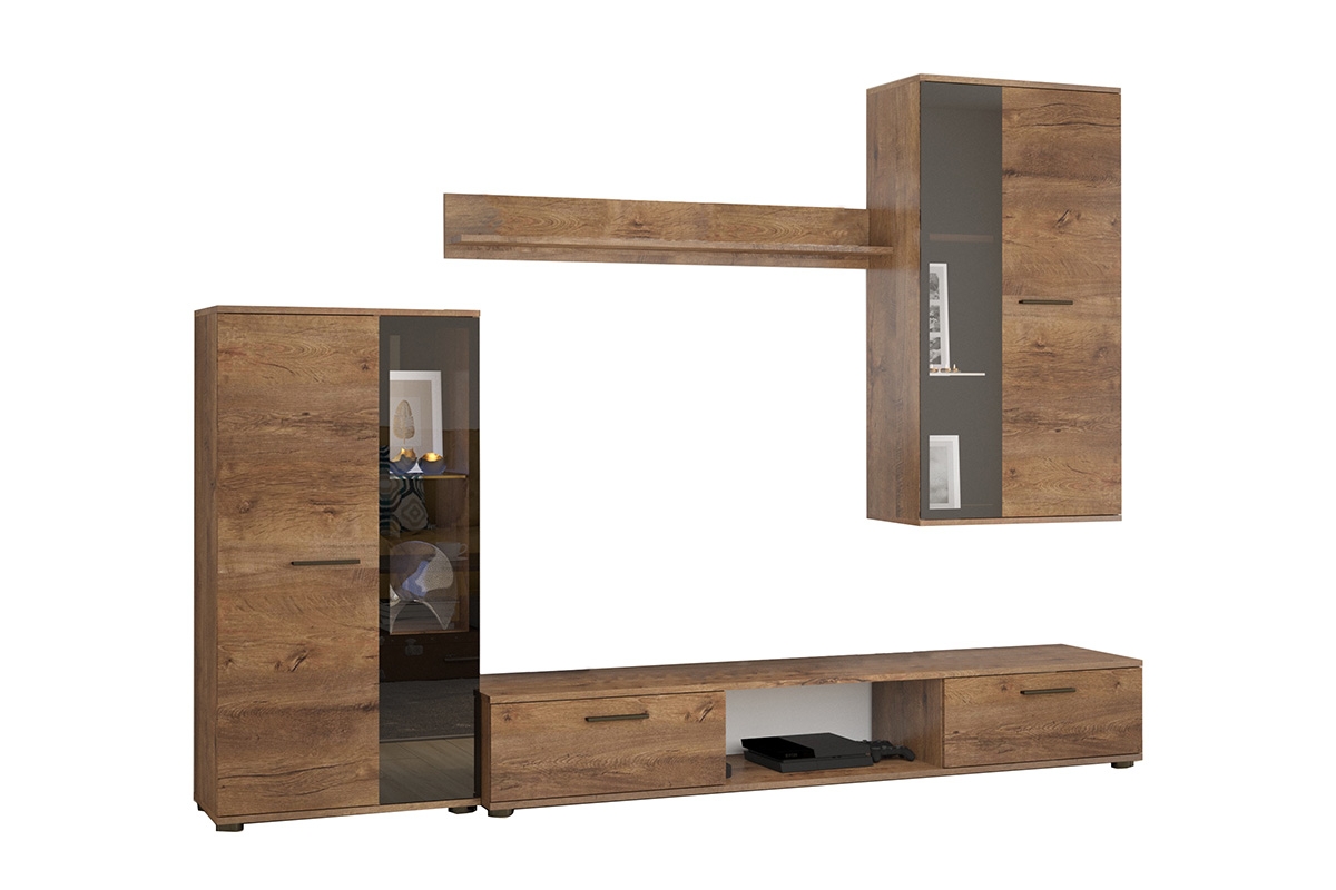 Obývací stěna Kaja - dub lefkas Nábytek do obývacího pokoje