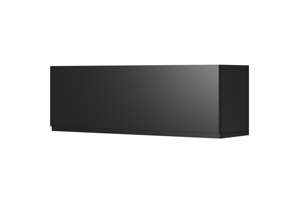 Obývací stěna Loftia III - černý mat / černá kovová konstrukce Obývací stěna Loftia III - černá mat / černá Rošt