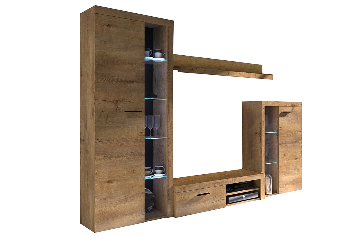 Obývacia stena Luiza - Dub Lefkas Obývacia stena Luiza - Dub Lefkas