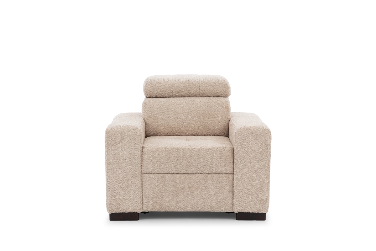 Čalouněné křeslo Modeno s nastavitelnou opěrkou hlavy Křeslo z regulowanym zaglowkiem Modeno 