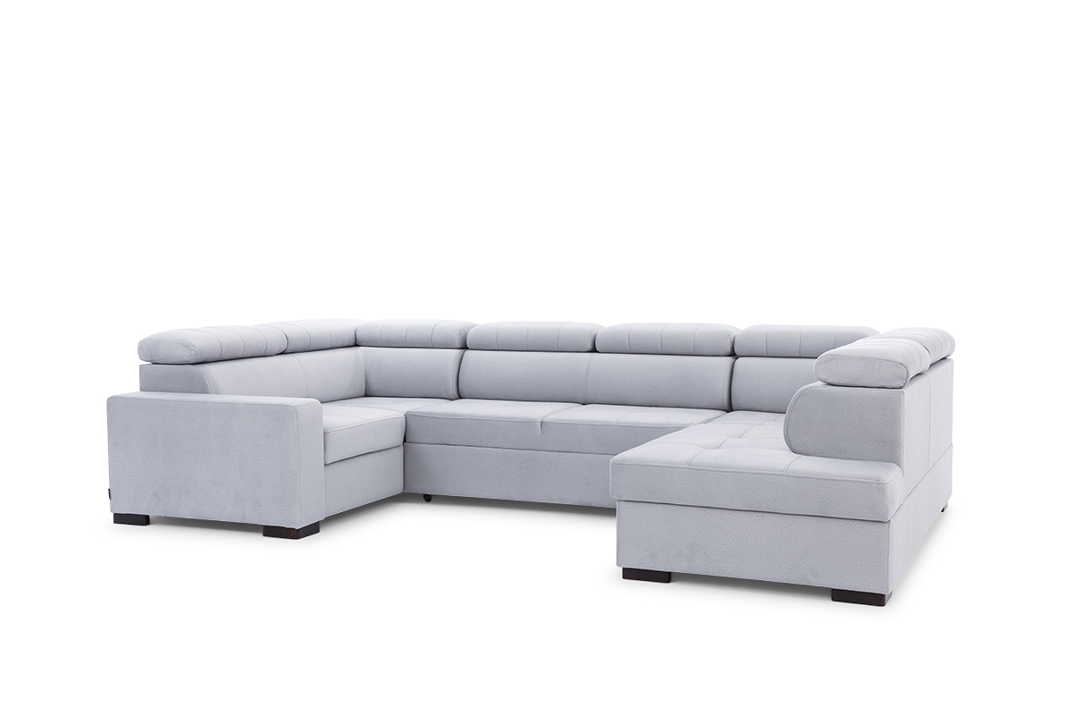 Rozkladacia rohová sedacia súprava Modeno U šedý Rohová sedacia súprava Modeno w ksztalcie U 