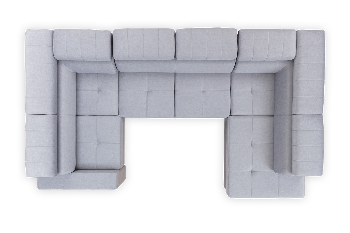 Rozkladacia rohová sedacia súprava Modeno U Rohová sedacia súprava Modeno U z zaglowkami 