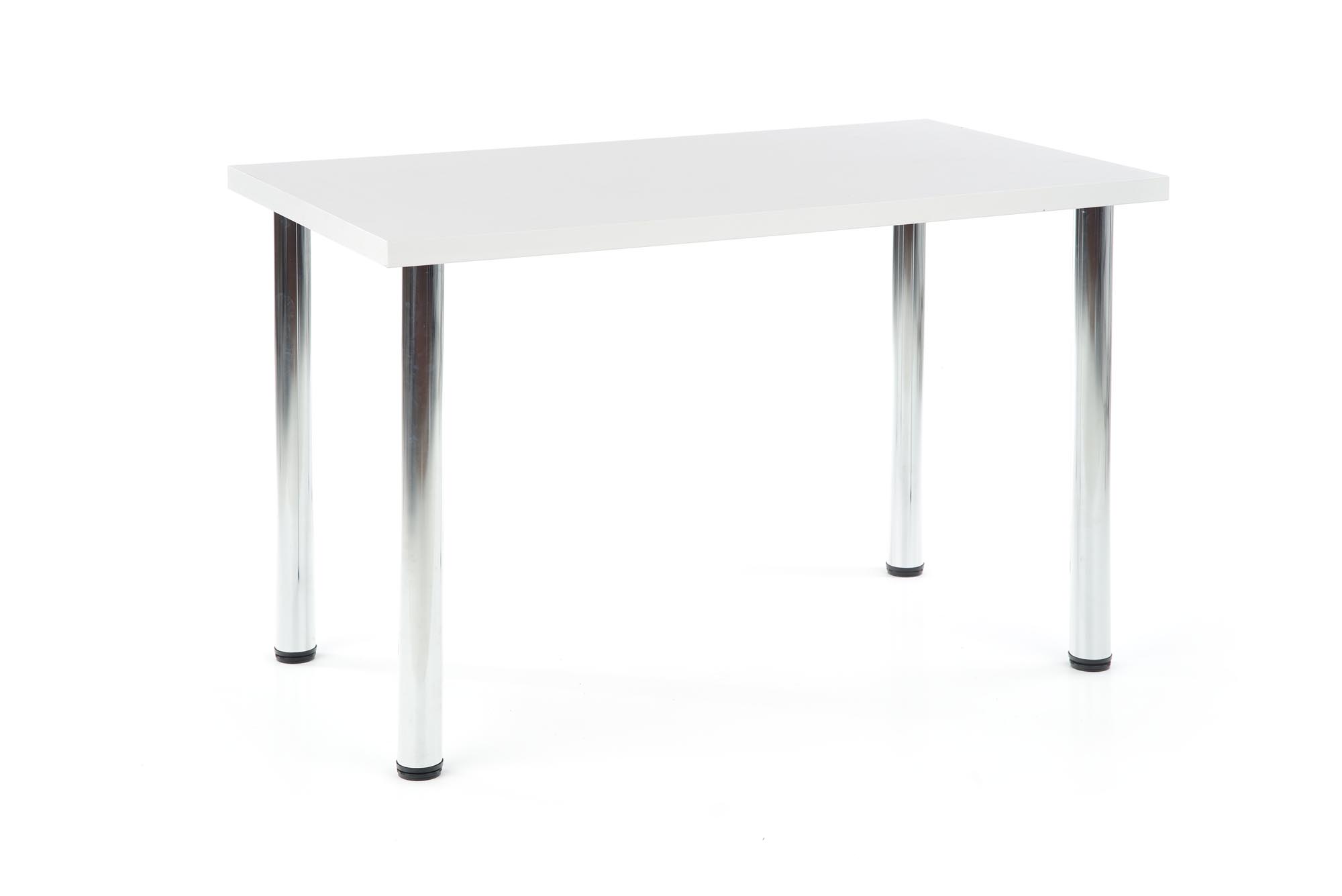 MODEX 120 asztal, asztallap - fehér, lábak - króm modex 120 stůl Barva Deska - Bílá, Nohy - Chromované