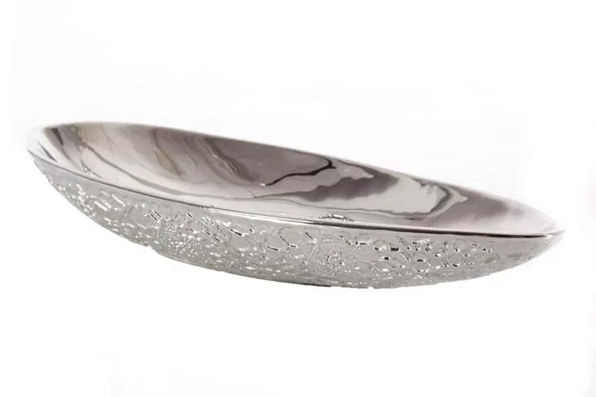 Dekoratívna misa NANET 01 Strieborná Dekoratívna miska