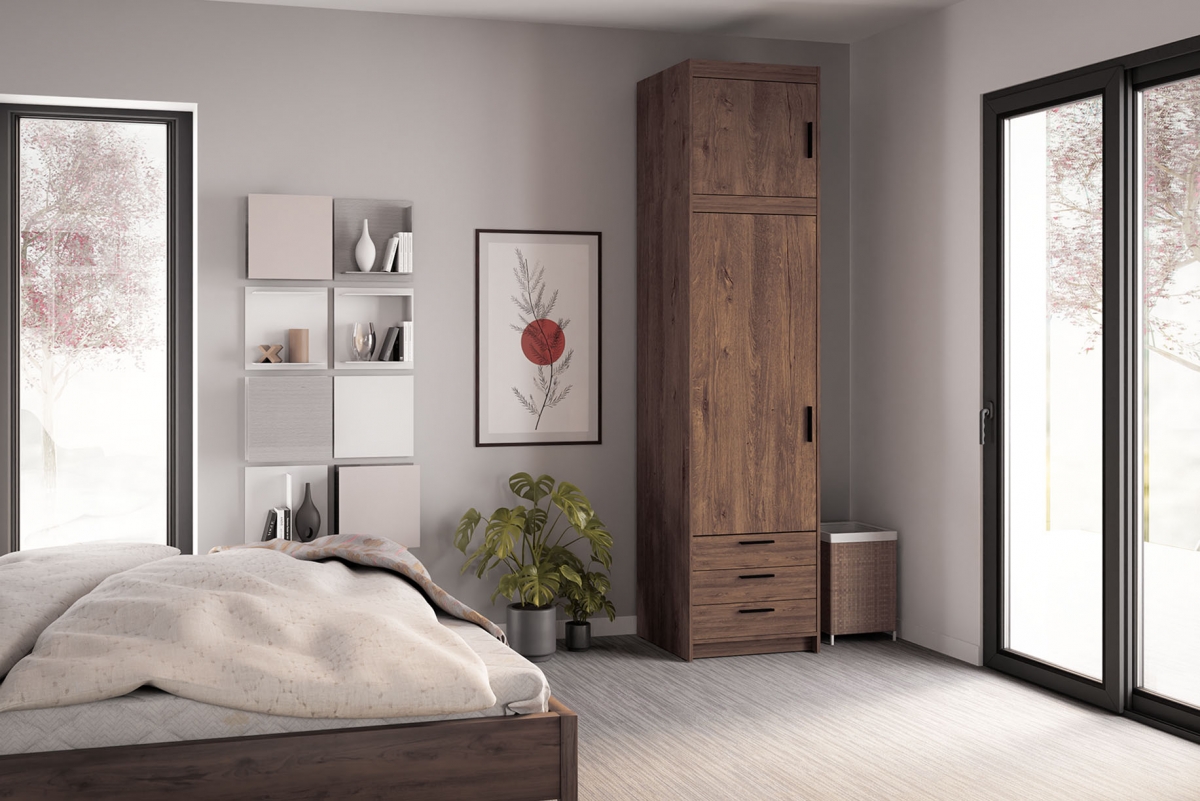 Nadstavec do Skrine Lena 1D - 60 cm - Dub Lefkas Nadstavec do Skrine Lena 1D - 60 cm - Dub Lefkas