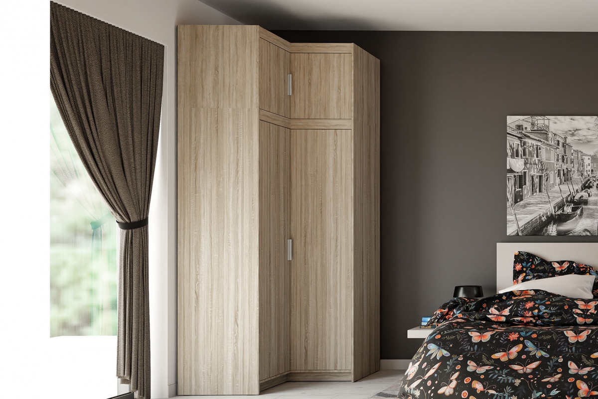 Nadstavec do Skrine Lena 2D - 98 cm - dub sonoma Nadstavec do Skrine Lena 2D - 98 cm - Dub sonoma