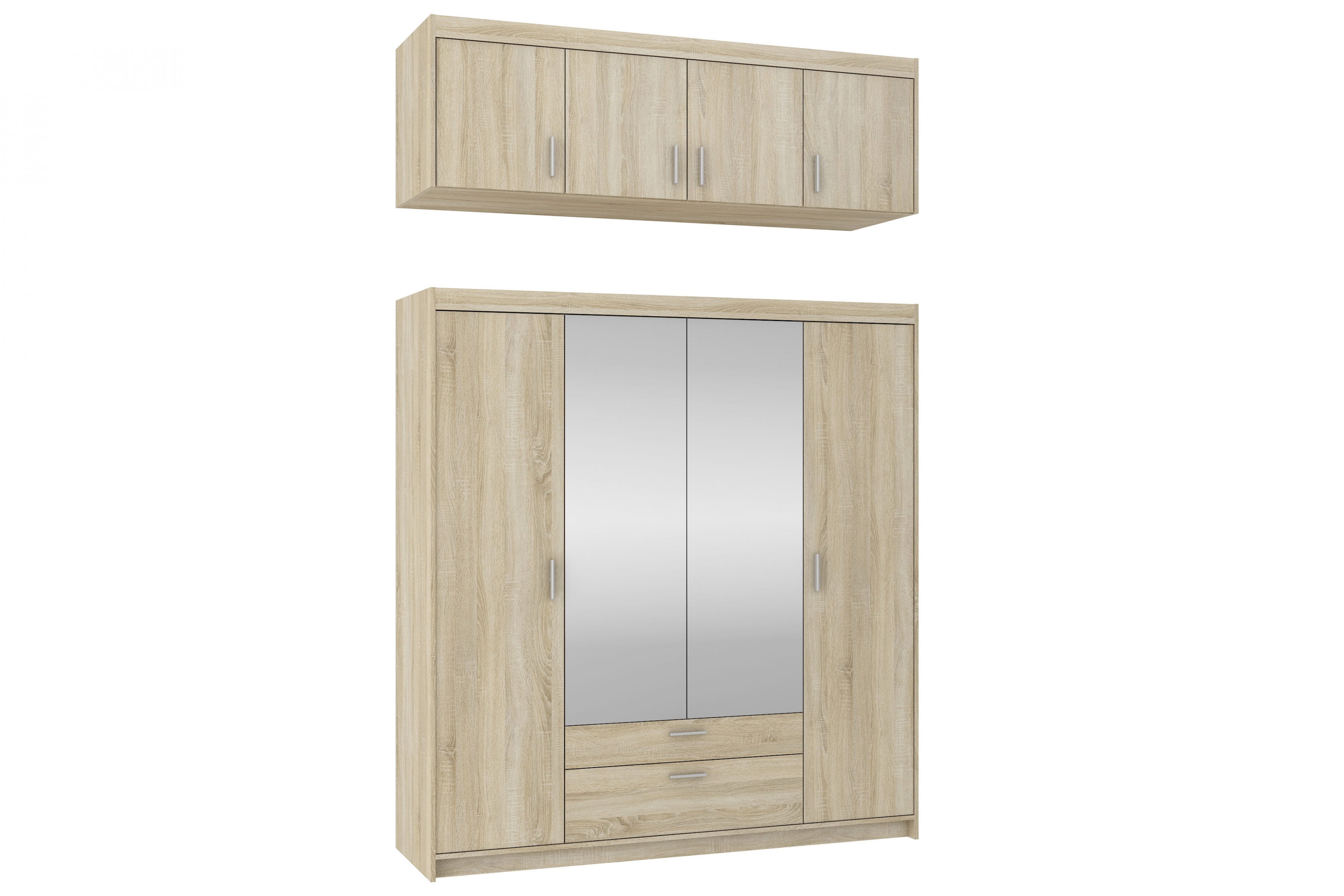 Nástavec ke skříni Lena 4D 176 cm - dub sonoma Nástavec do Skříně Lena 4D - 176 cm - Dub sonoma