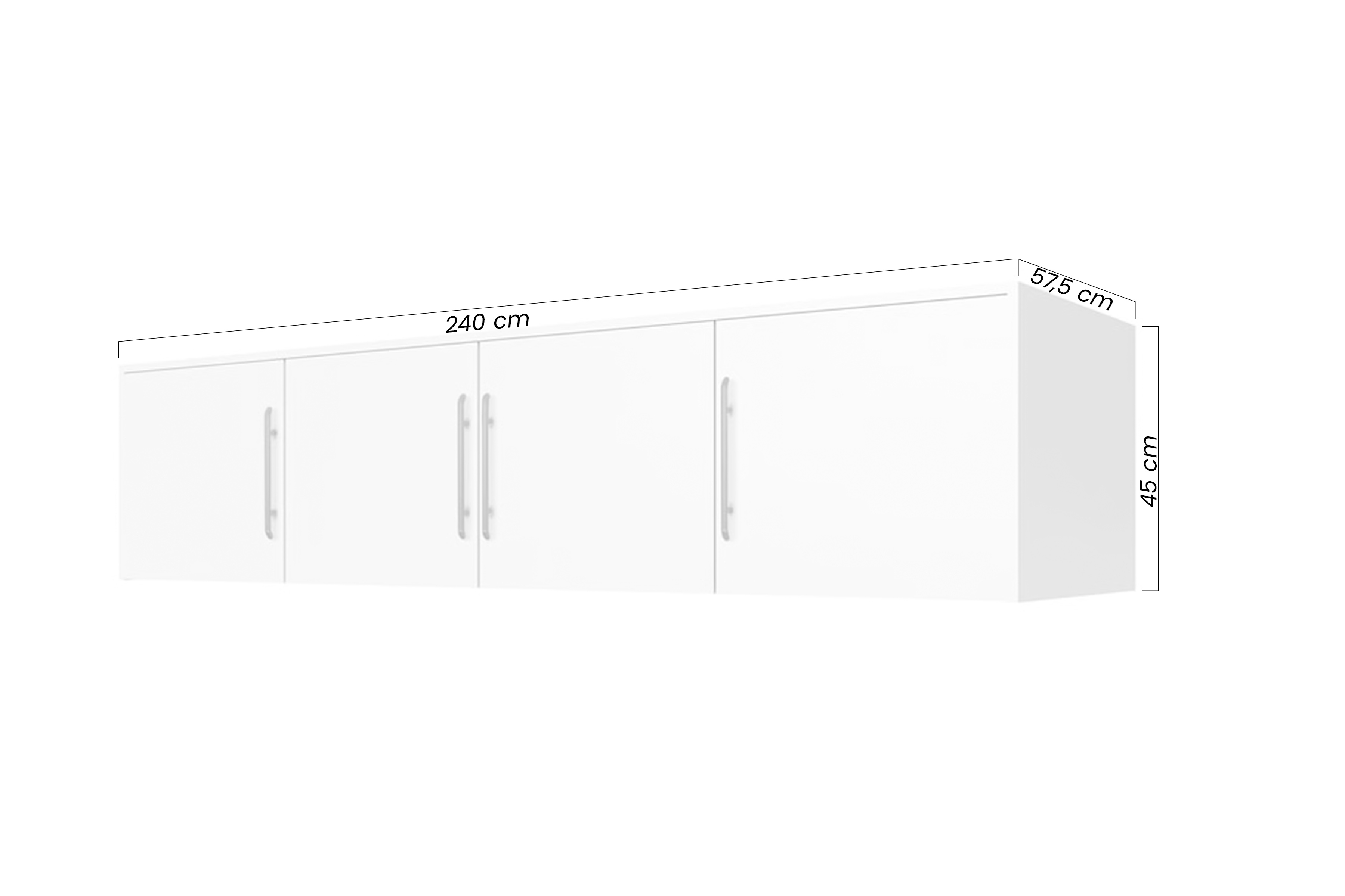 Nástavec na skříň Bali 240 cm - dub sonoma Nástavec pro Skříně Lutori 240 cm - dub sonoma
