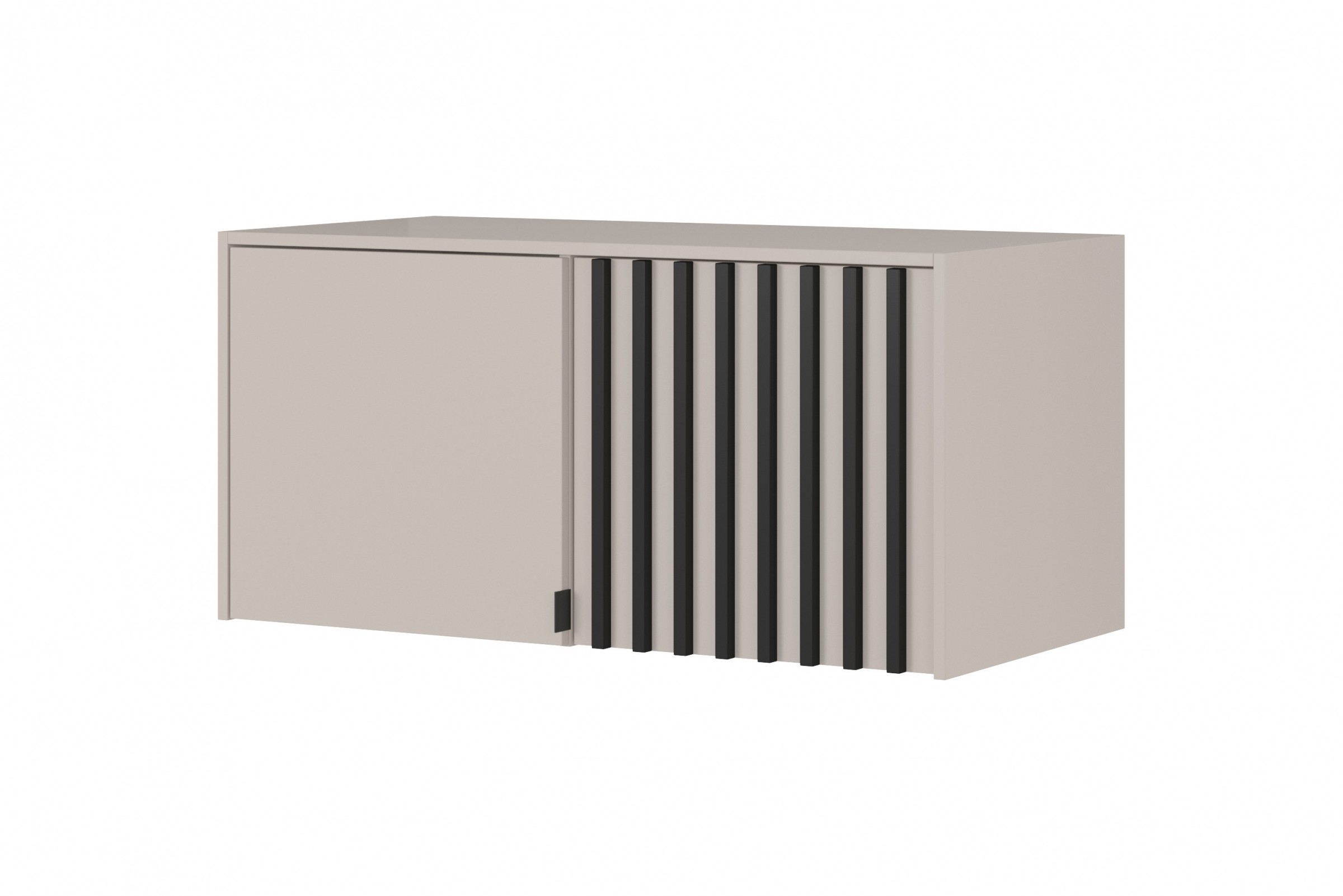 Nadstavec do Skrine Neria 105 cm - kašmír / Čierny Nadstavec do Skrine Neria 105 cm - kašmír / Čierny