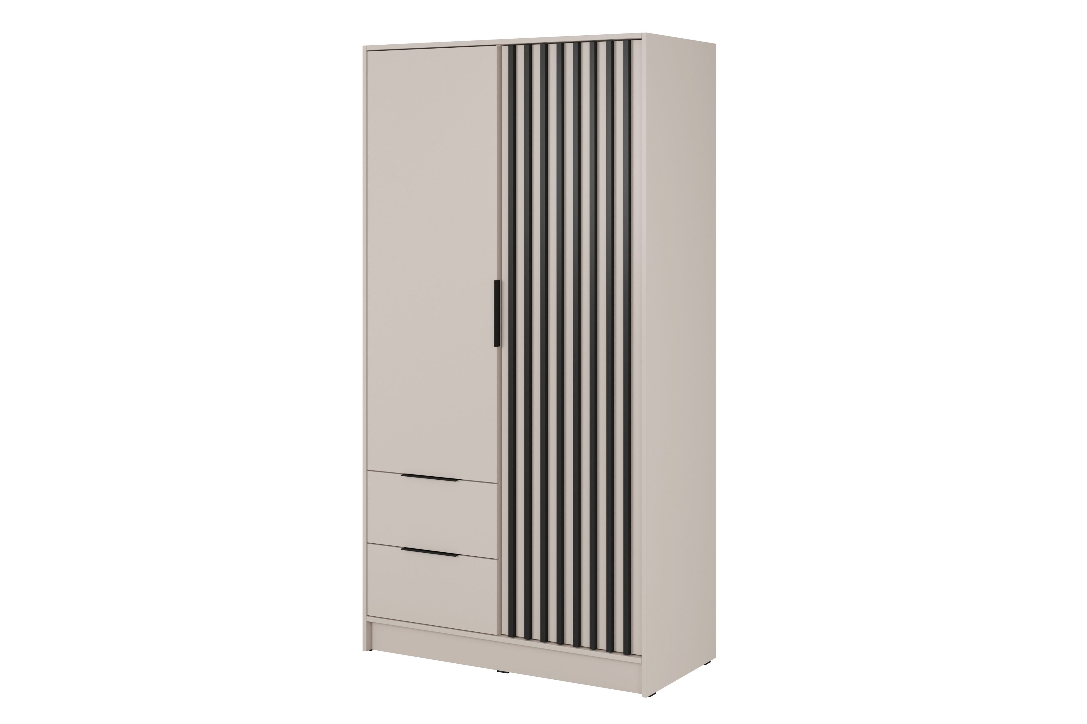 Nadstavec do Skrine Neria 105 cm - kašmír / Čierny Nadstavec do Skrine Neria 105 cm - kašmír / Čierny