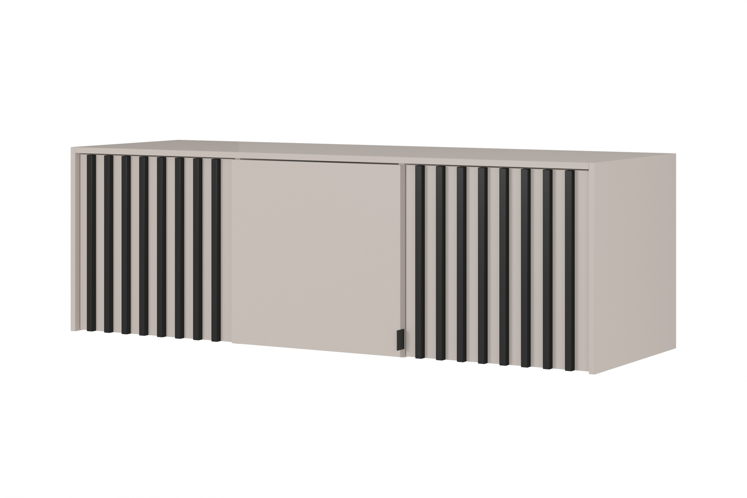 Nástavec pro Skříně Neria 155 cm - kašmír / černá Nástavec pro Skříně Neria 155 cm - kašmír / černá