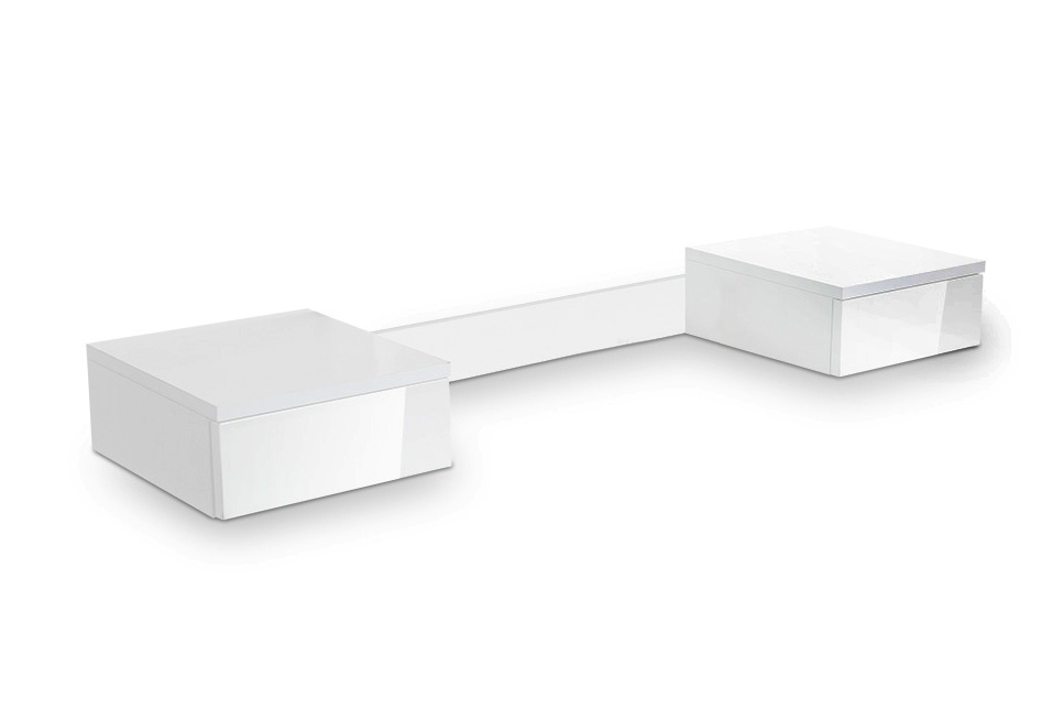 Nadstavec do Toaletné stolíky Combo 15 - Biely/MDF biely lesk - Koncovka Série Nadstawka do toaletki Combo 15 - biały/MDF biały połysk - Wyprzedaż