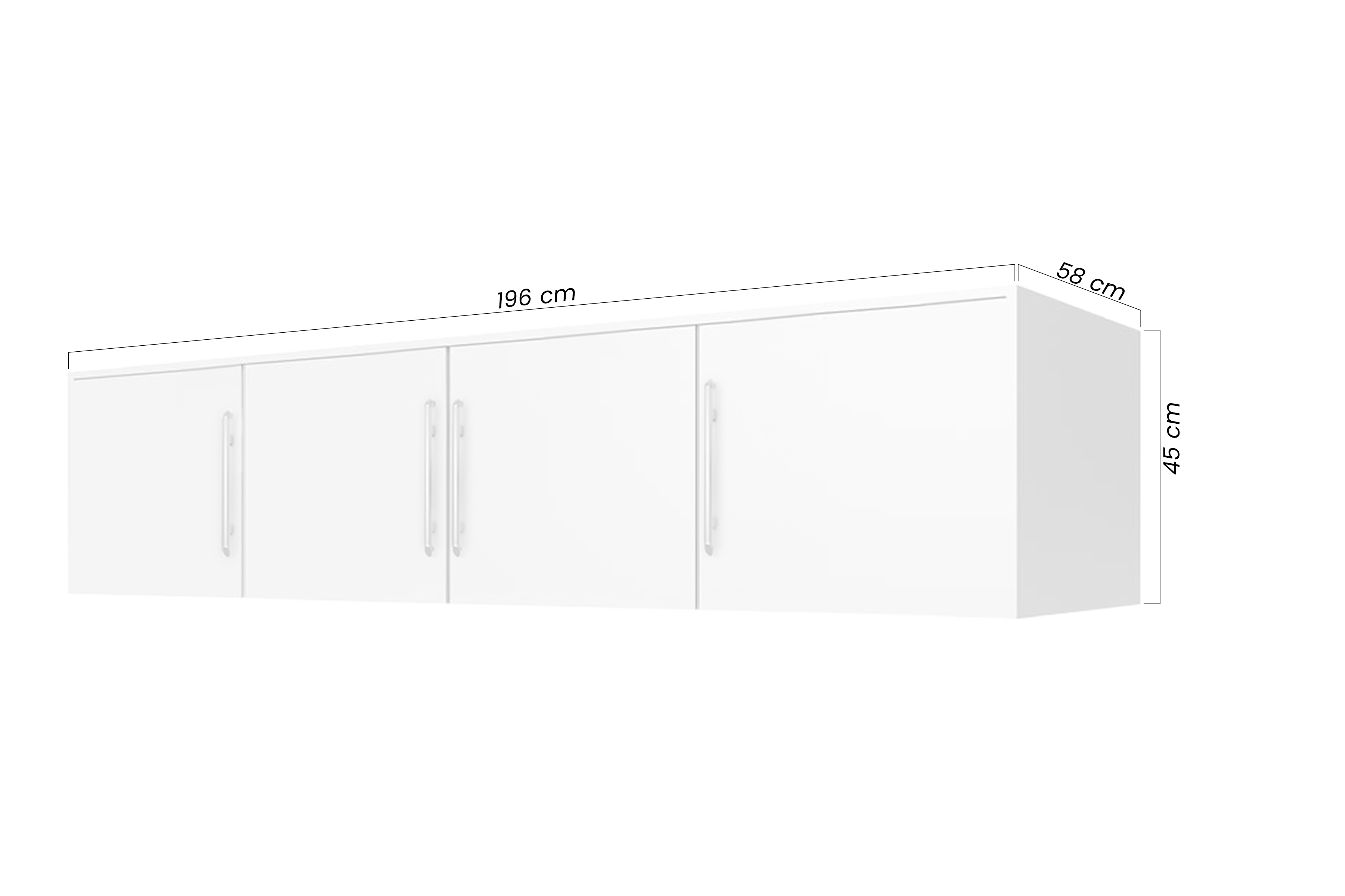 Nástavec na skříň Bali 196 cm - dub wellington Nástavec Lutori 196 pro Skříně - dub wellington