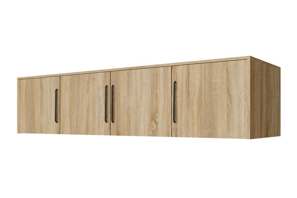 Skříň Bali 240 cm s nástavcem - dub sonoma Nástavec pro Skříně Bali