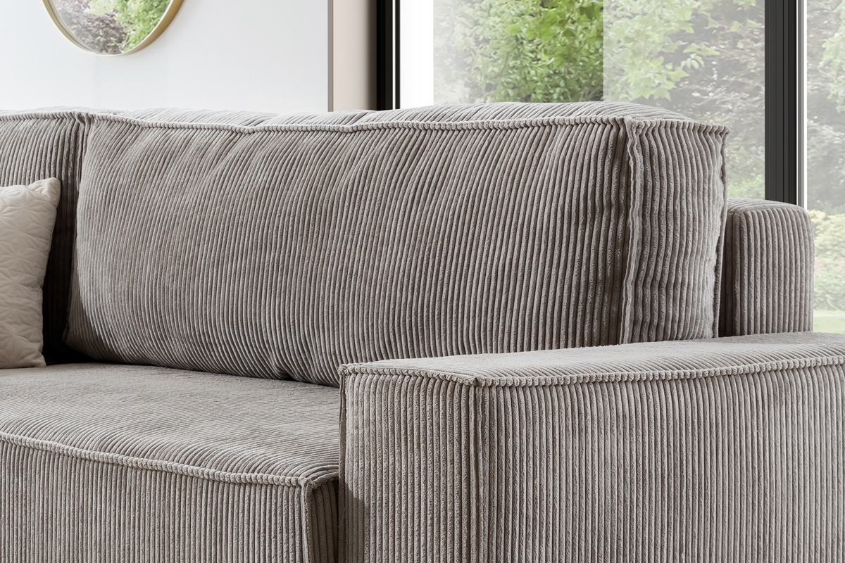 Rohová sedacia súprava ľavá rozkladacia Flabio L - béžový menčester Lincoln 83 Rohová sedacia súprava Flabio L vankúše