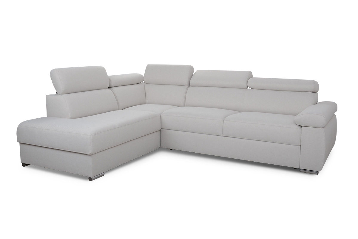 Rozkládací modulová sedací souprava Zoom levá - krémová Porto 01 (KR 10538)  Rohová sedací souprava levá strana modulowy s funkcí spaní Zoom - Krémový Porto 10538