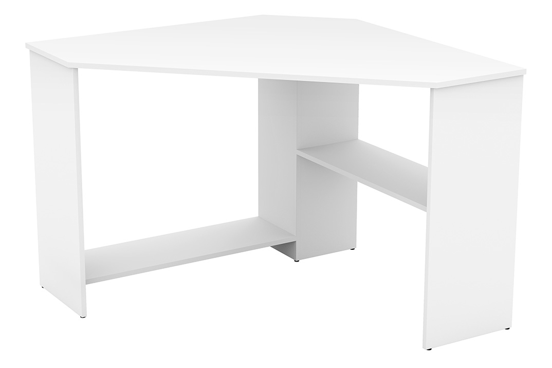 Rohový písací stôl Rino - biely Narozne Písací stôl Rino - Biely