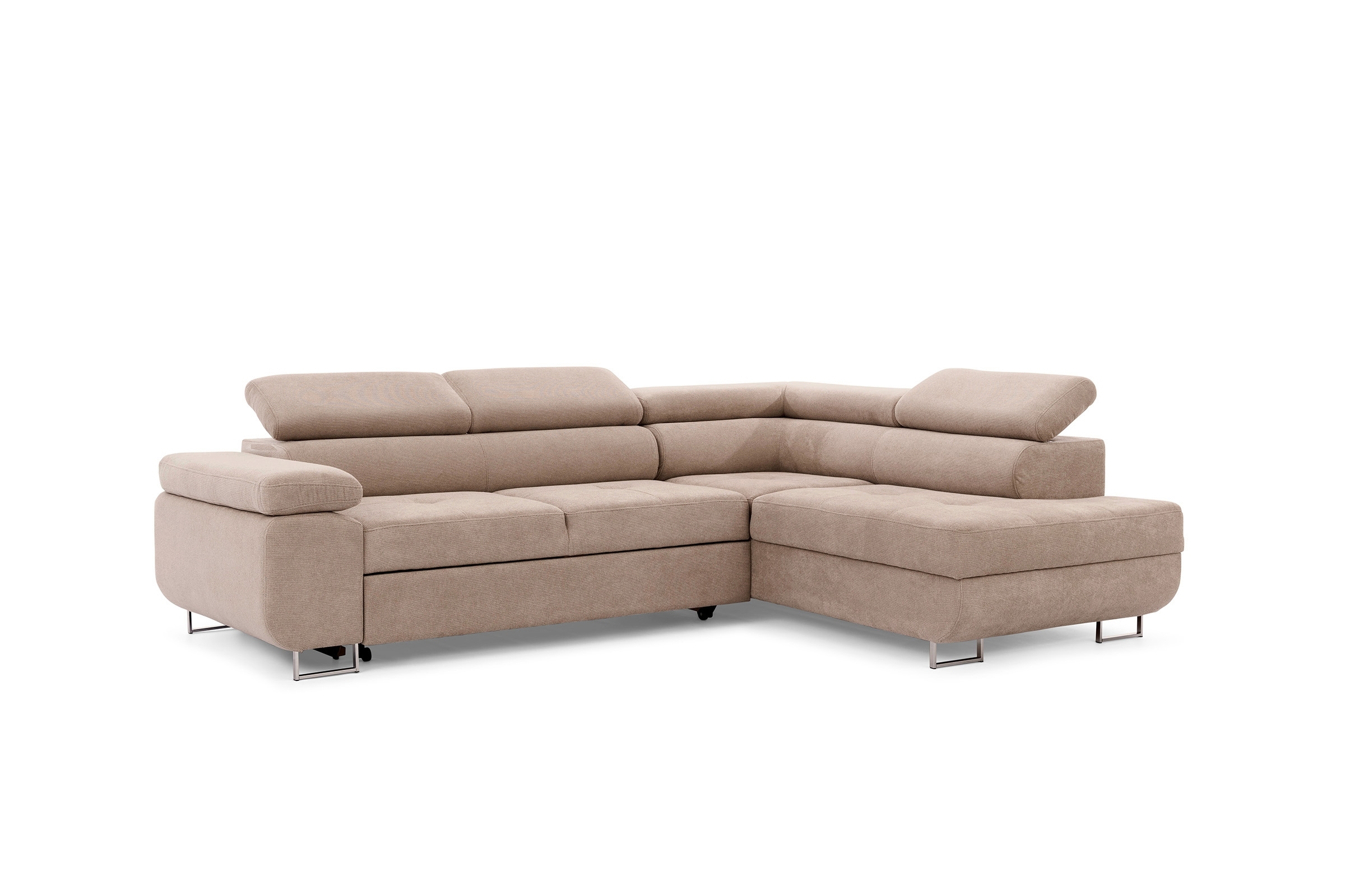 Rohová sedacia súprava Annabelle L - chrómové nožičky Rohová sedacia súprava Annabelle L s funkciou spánku - nožičky chromowane 