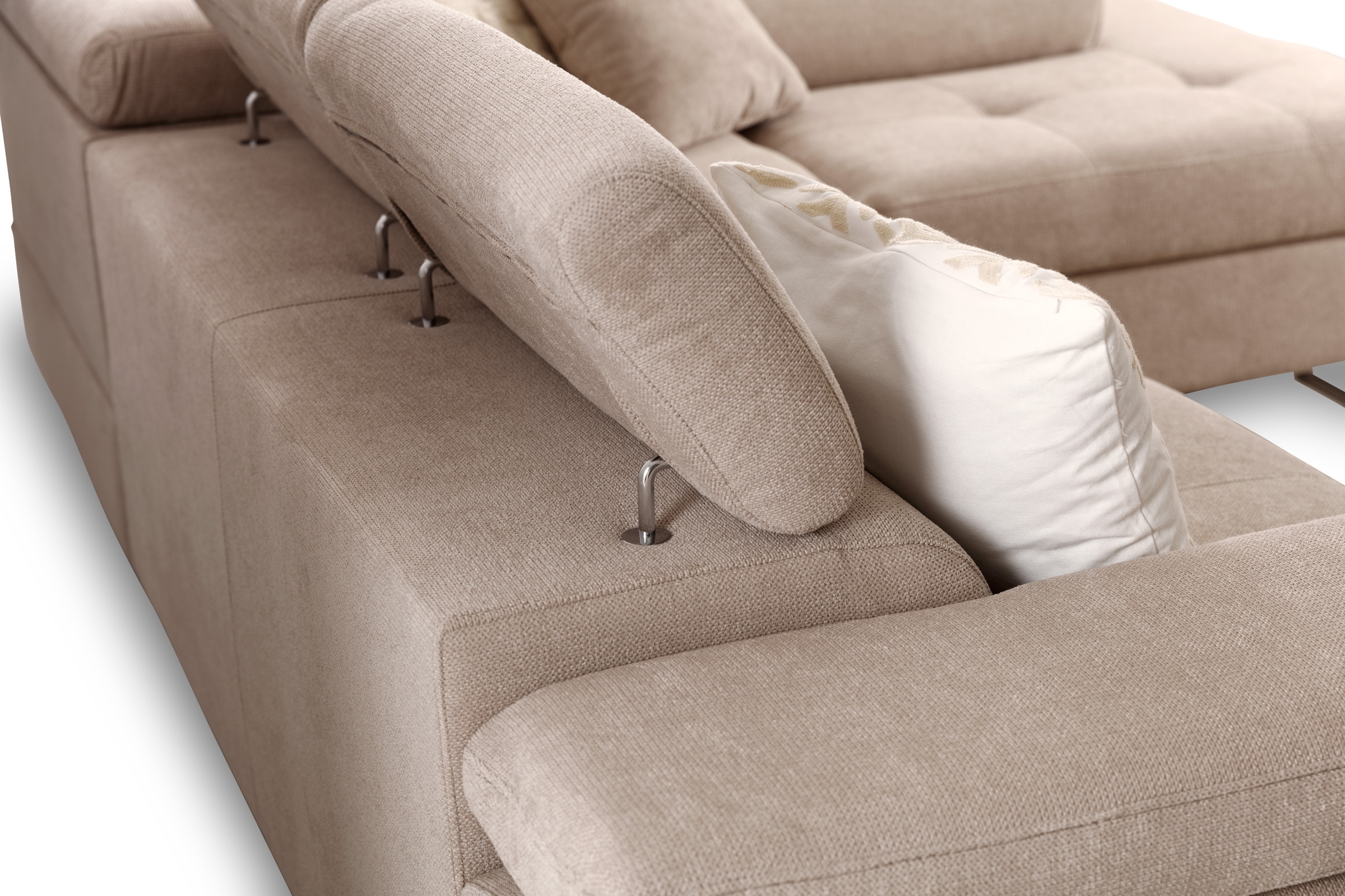 Rohová sedacia súprava Annabelle L - chrómové nožičky Rohová sedacia súprava Annabelle L s funkciou spánku - nožičky chromowane 