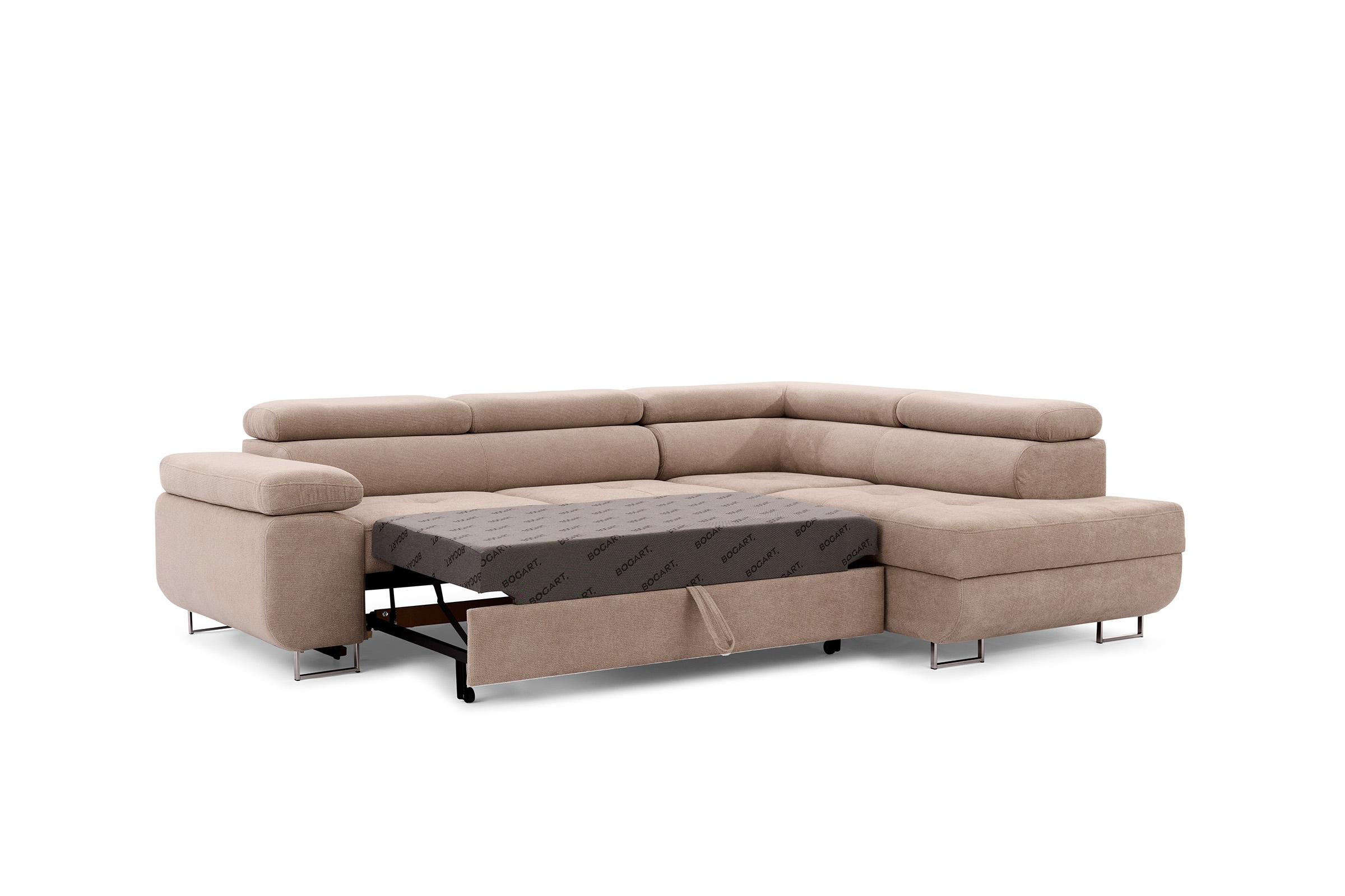 Rohová sedacia súprava Annabelle L - chrómové nožičky Rohová sedacia súprava Annabelle L s funkciou spánku - nožičky chromowane 