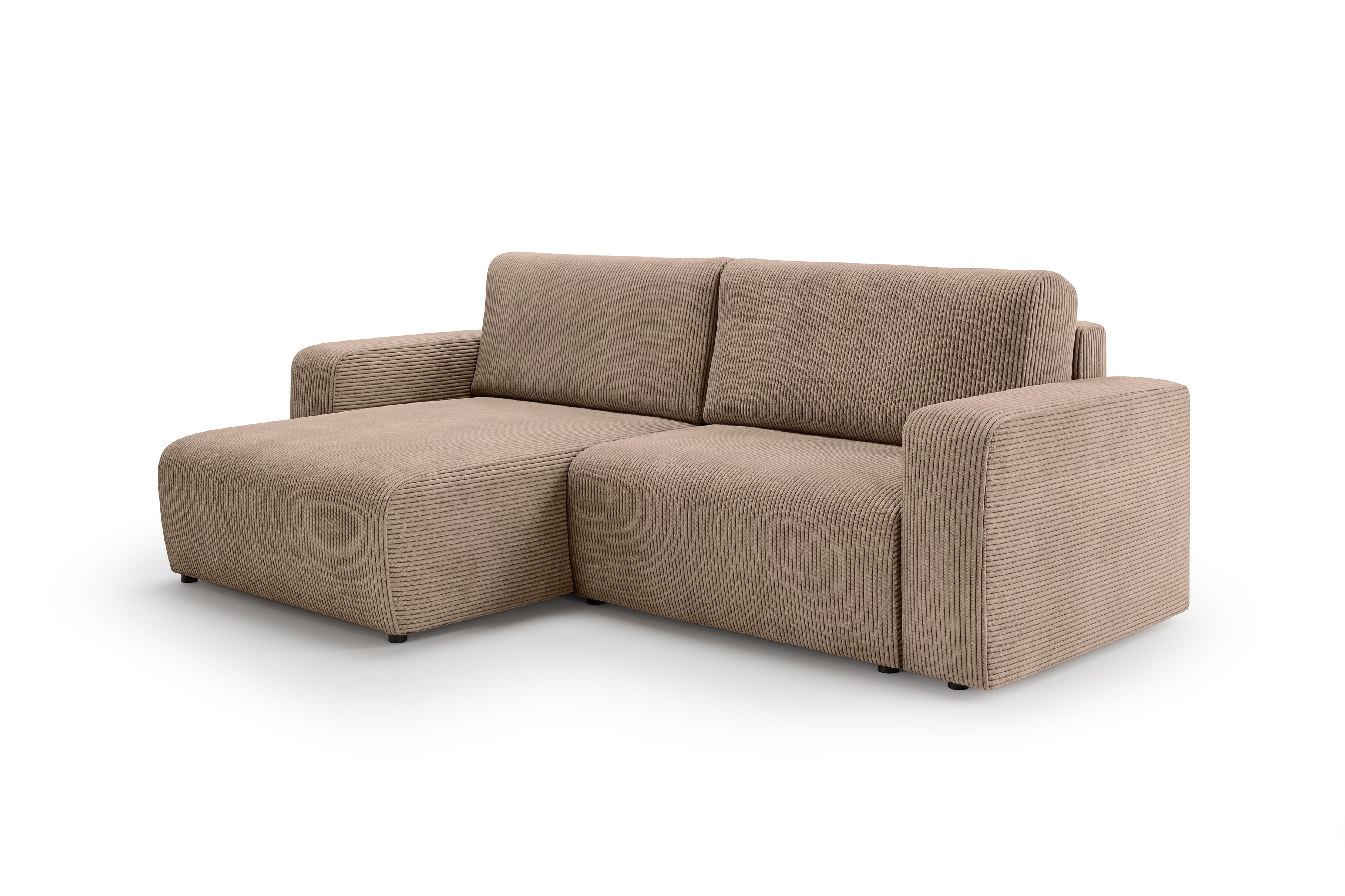 Rozkládací rohová sedací souprava Avia L - hnědá Lincoln 17 Rohová sedací souprava Avia L rozkládací uniwersalny prawo/levá - hnědá manšestr Lincoln 17 