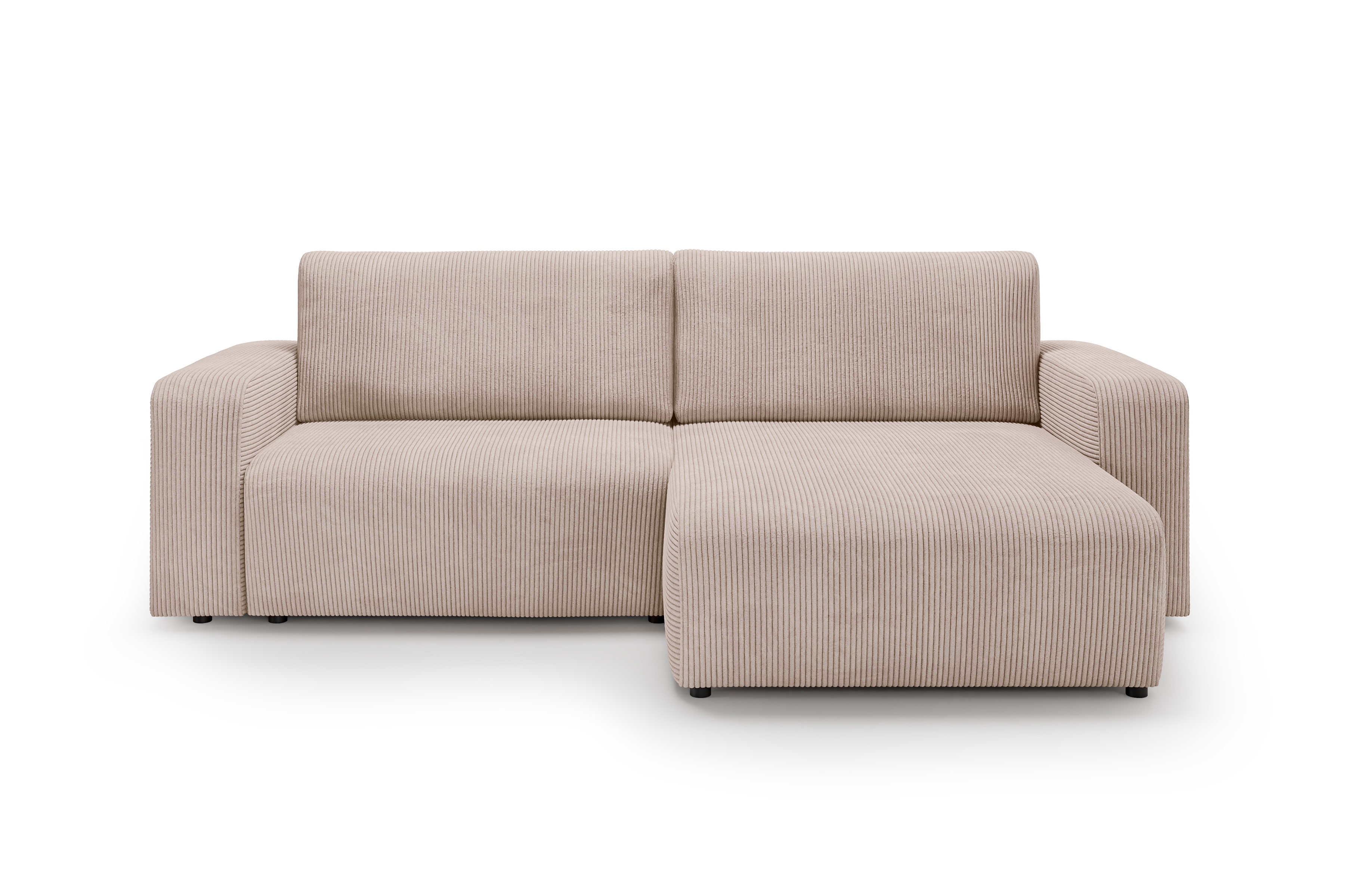 Rozkládací rohová sedací souprava Avia L - béžová Anafi 22 Rohová sedací souprava Avia L rozkládací uniwersalny prawo/levá - béžová manšestr Anafi 22