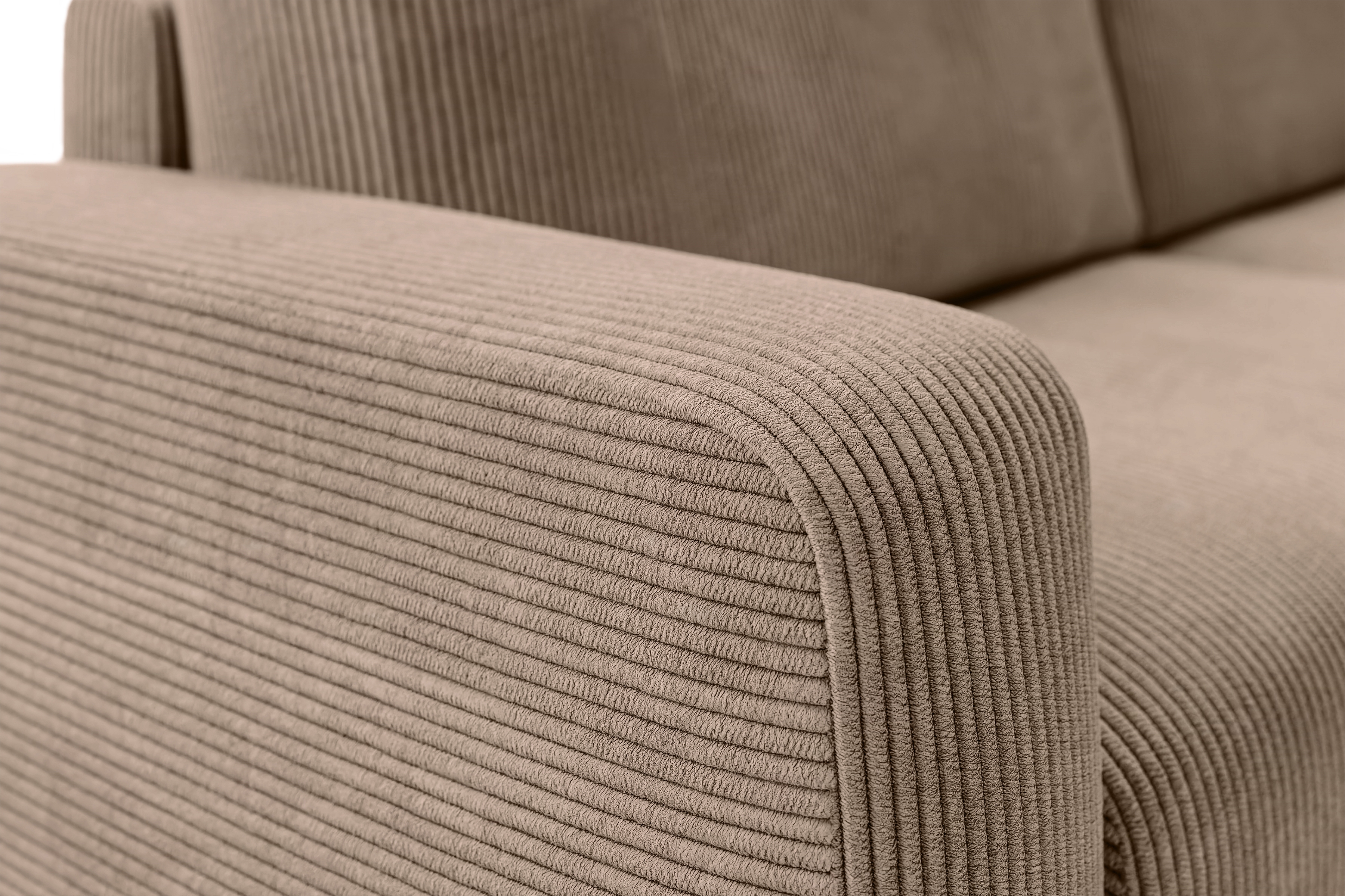 Rozkládací rohová sedací souprava Avia L - hnědá Lincoln 17 Rohová sedací souprava Avia L rozkládací uniwersalny prawo/levá - hnědá manšestr Lincoln 17 