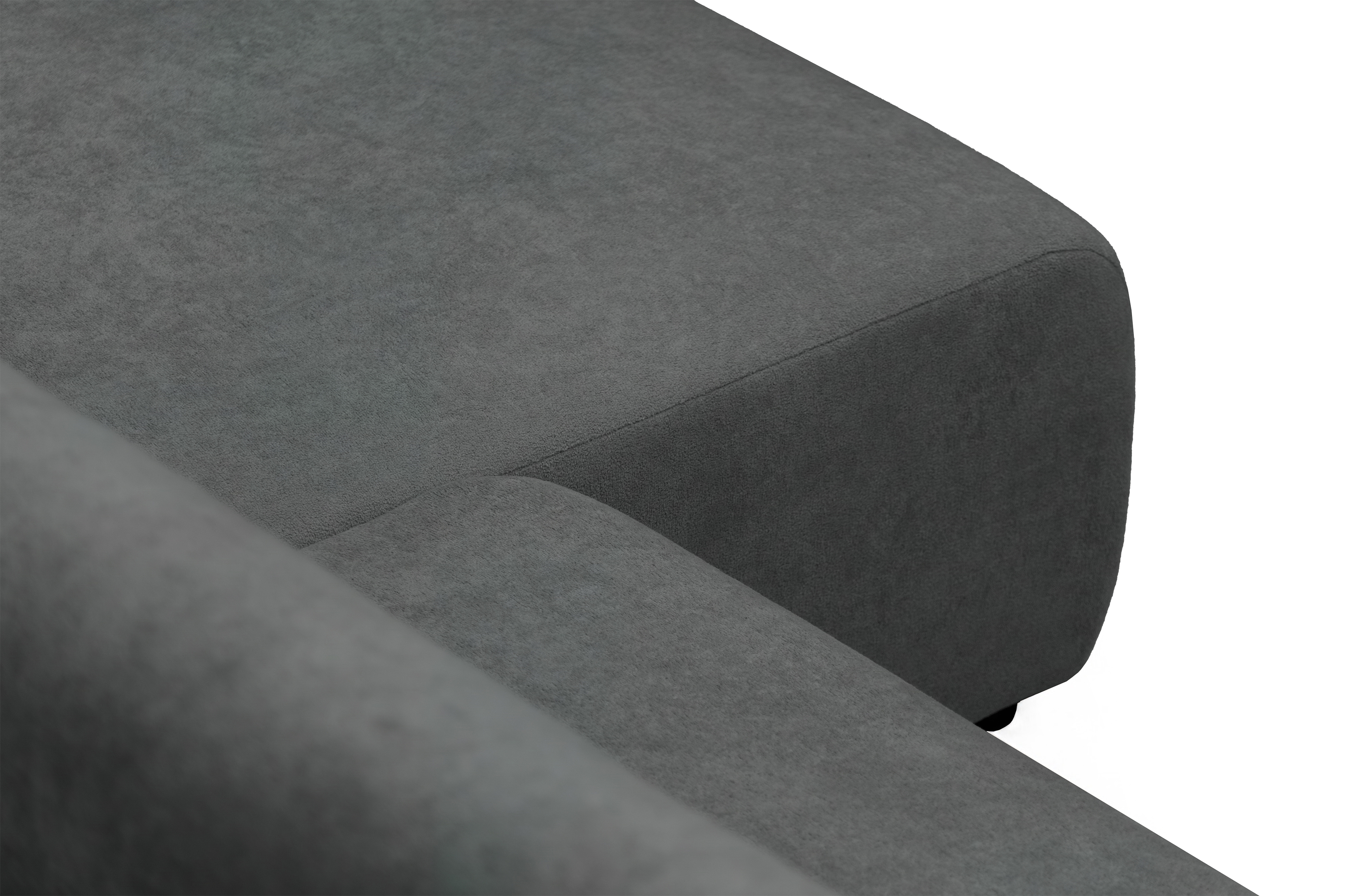 Rozkládací sedací souprava Avia L - grafitová Gerra 120 Rohová sedací souprava Avia Maxi rozkládací uniwersalny prawo/levá - grafitová boucle Gerra 120