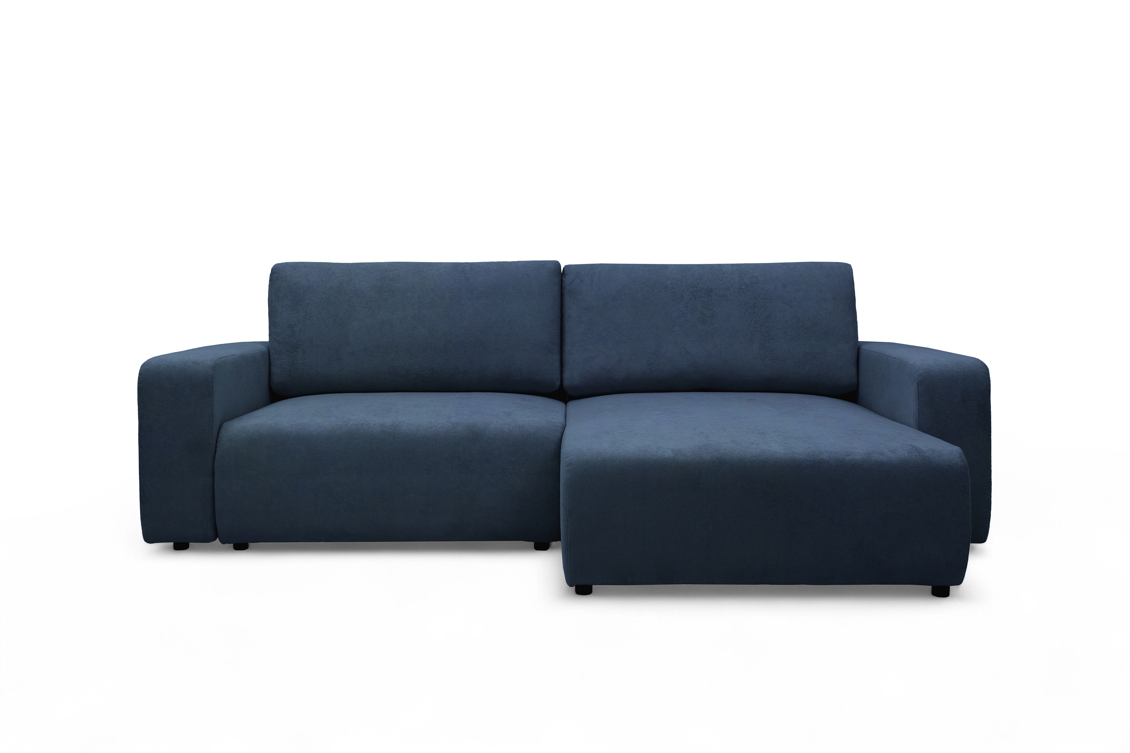 Rozkládací rohová sedací souprava Avia L - tmavě modrá Gerra 125 Rohová sedací souprava Avia Maxi rozkládací uniwersalny prawo/levá - tmavě modrá boucle Gerra 125