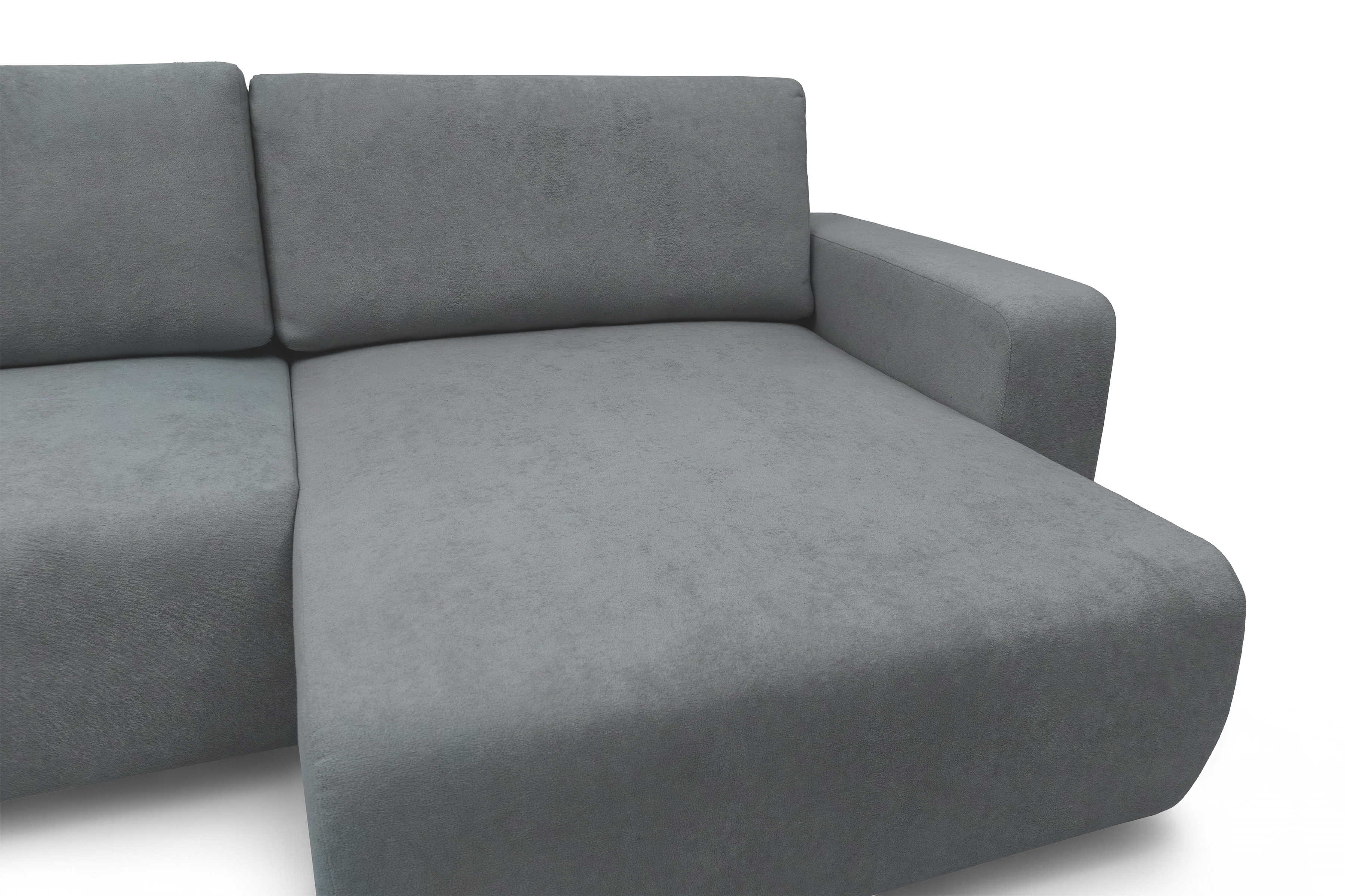 Rozkládací rohová sedací souprava Avia L - šedá Gerra 70 Rohová sedací souprava Avia Maxi rozkládací uniwersalny prawo/levá - šedá boucle Gerra 70