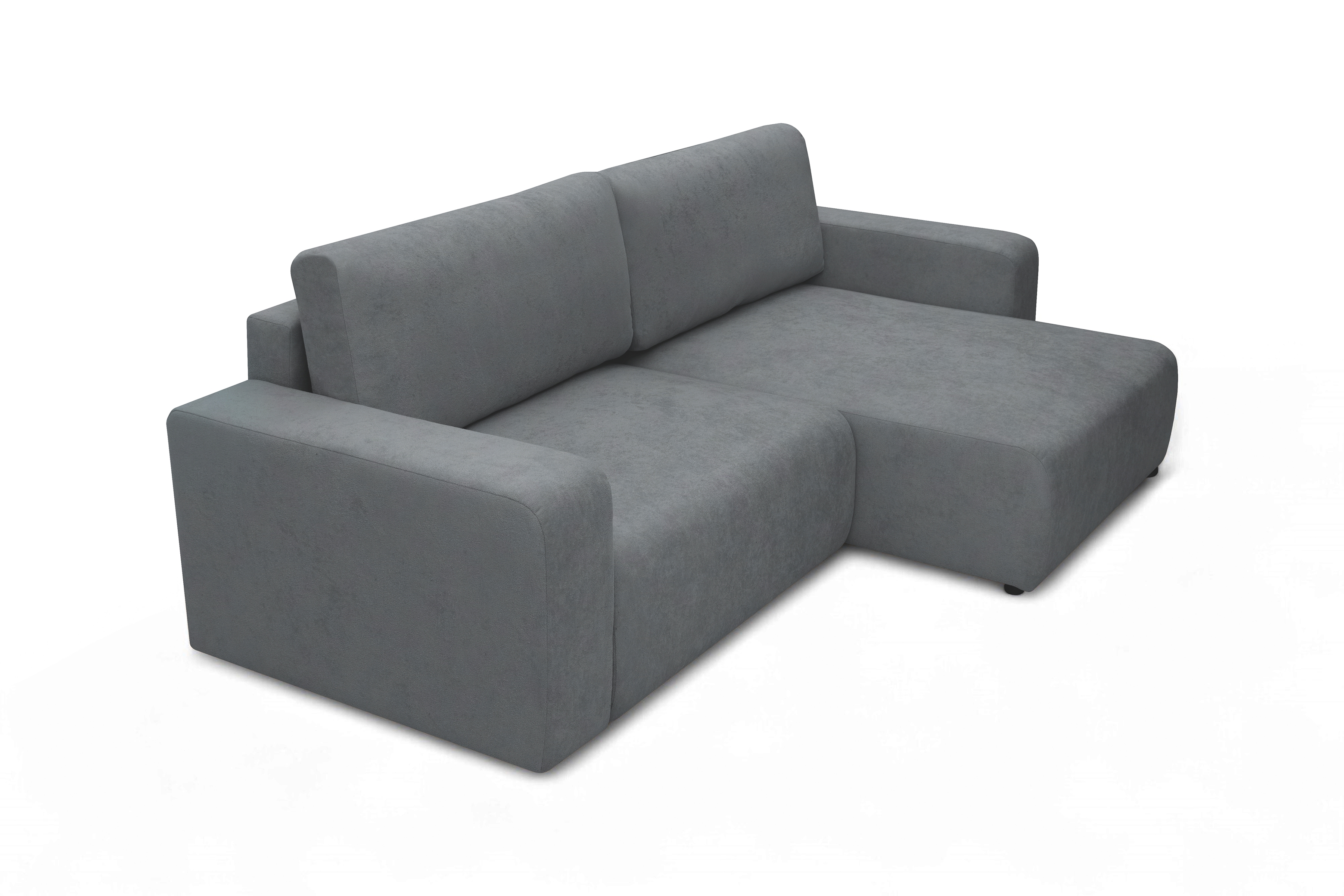 Rozkládací rohová sedací souprava Avia L - šedá Gerra 70 Rohová sedací souprava Avia Maxi rozkládací uniwersalny prawo/levá - šedá boucle Gerra 70