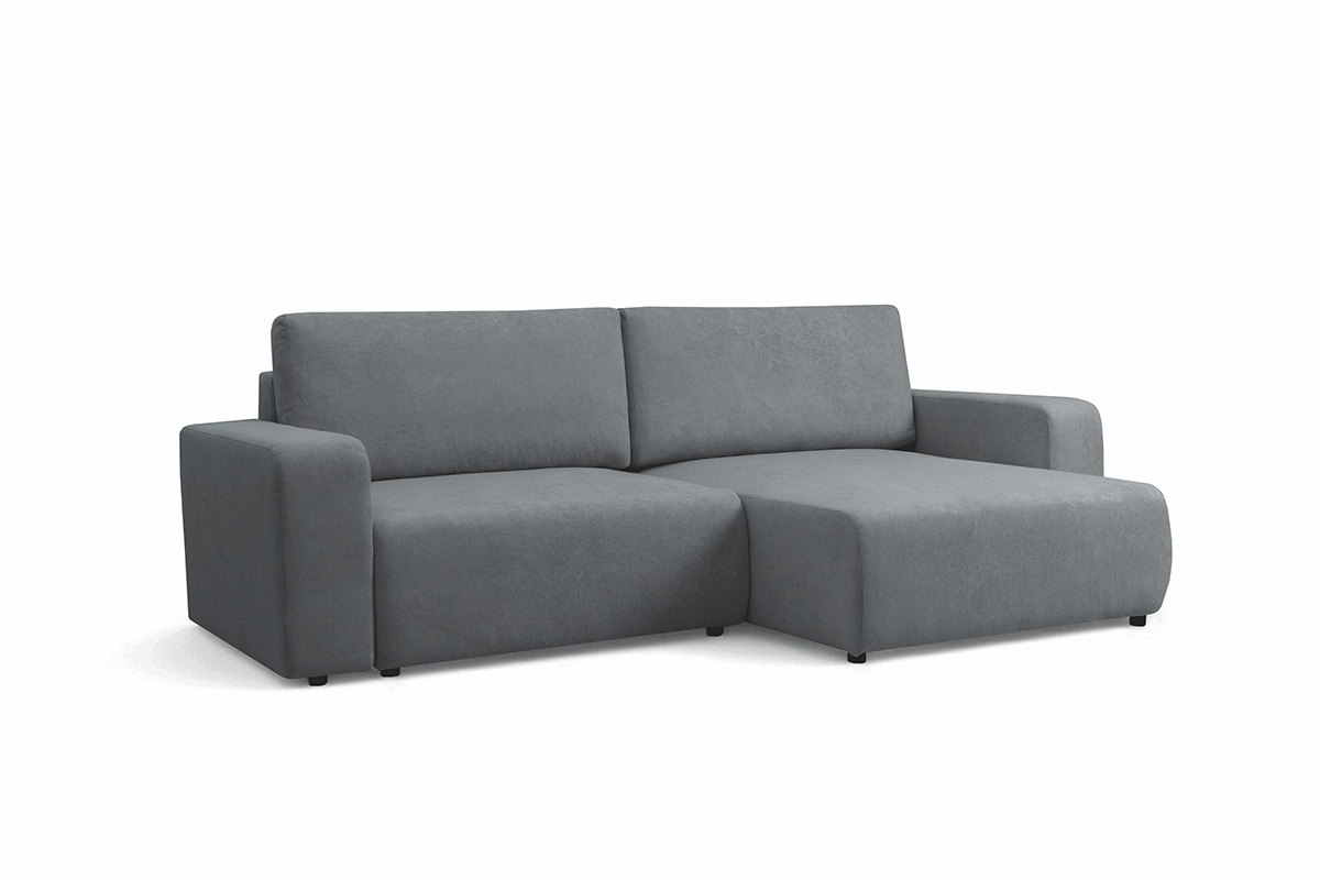 Rozkládací rohová sedací souprava Avia L - šedá Gerra 70 Rohová sedací souprava Avia Maxi rozkládací uniwersalny prawo/levá - šedá boucle Gerra 70