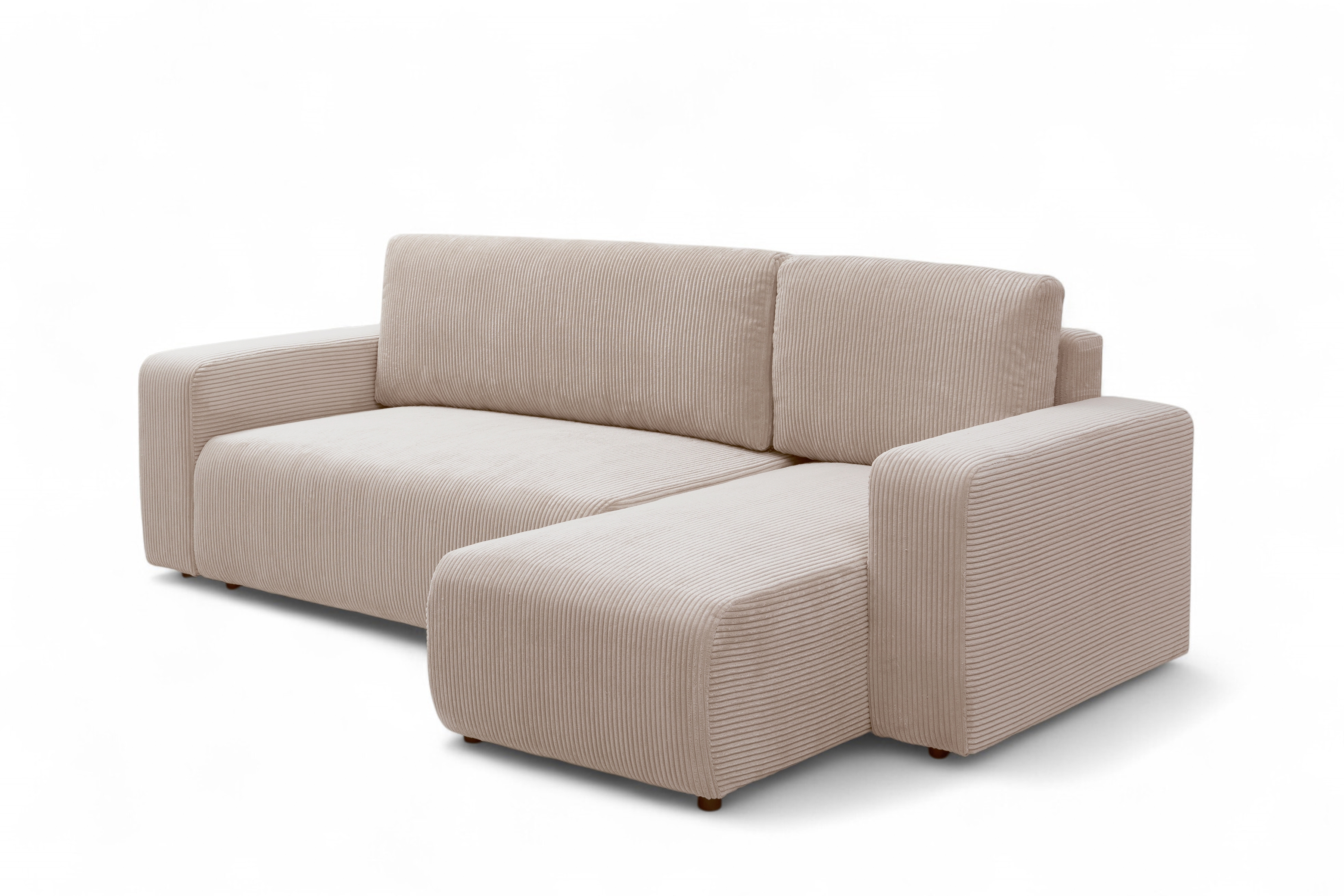 Rozkladacia rohová sedacia súprava Avia Mini univerzálna - béžový menčester Anafi 22 Rohová sedacia súprava Avia Mini s funkciou spánku uniwersalny prawo/Ľavá strana - béžový MENČESTER Anafi 22 