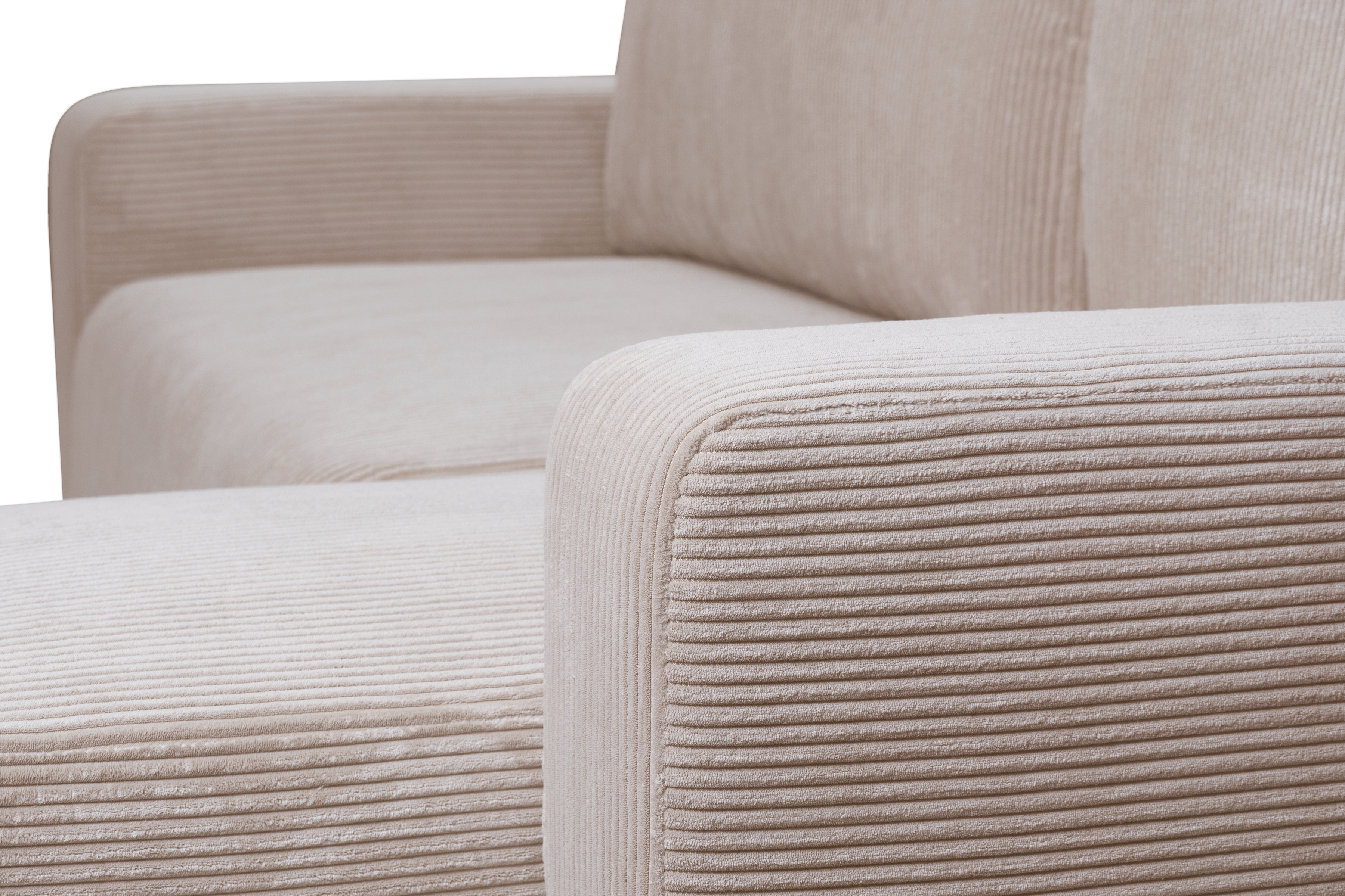 Rozkladacia rohová sedacia súprava Avia Mini univerzálna - béžový menčester Anafi 22 Rohová sedacia súprava Avia Mini s funkciou spánku uniwersalny prawo/Ľavá strana - béžový MENČESTER Anafi 22 