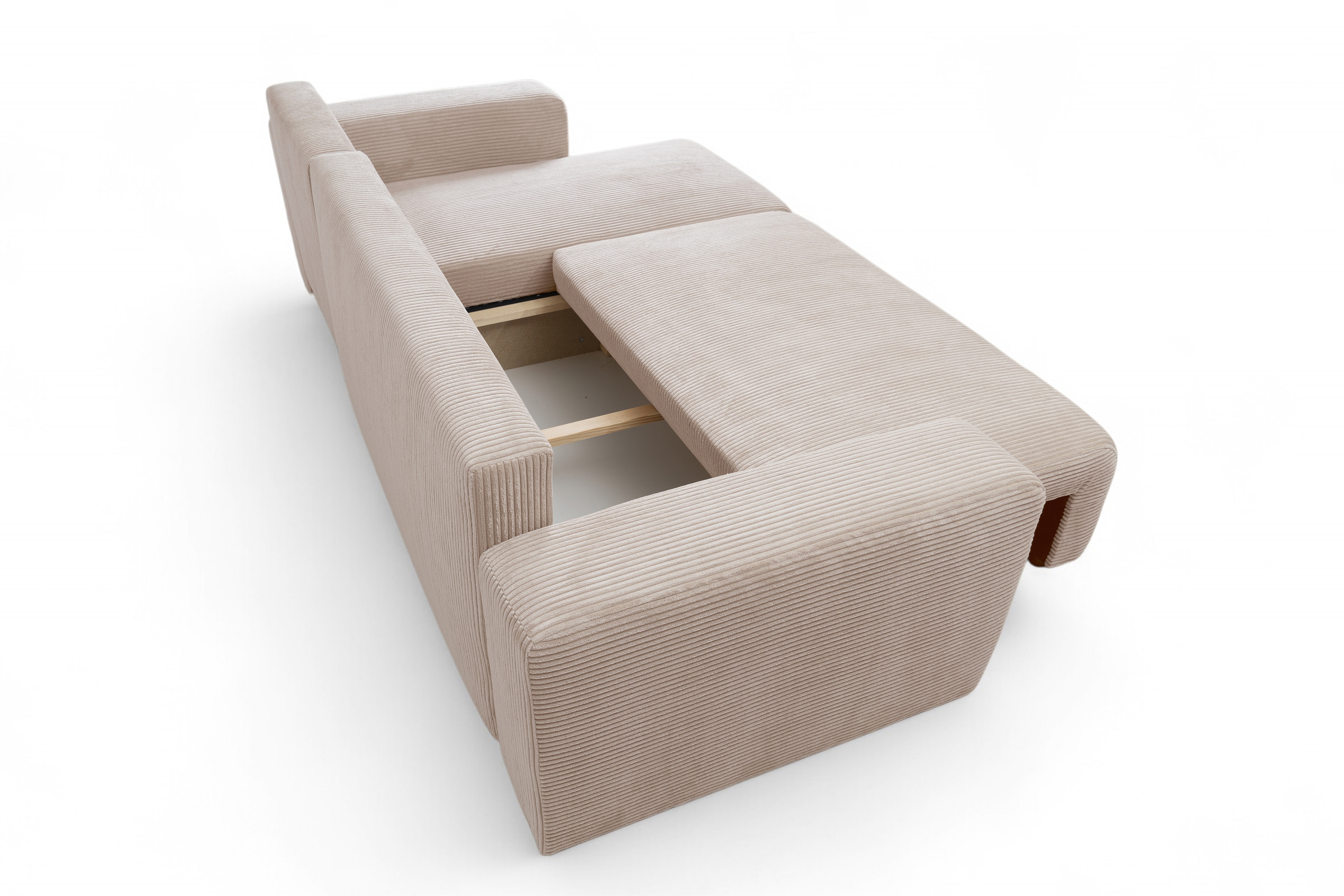 Rozkladacia rohová sedacia súprava Avia Mini univerzálna - béžový menčester Anafi 22 Rohová sedacia súprava Avia Mini s funkciou spánku uniwersalny prawo/Ľavá strana - béžový MENČESTER Anafi 22 