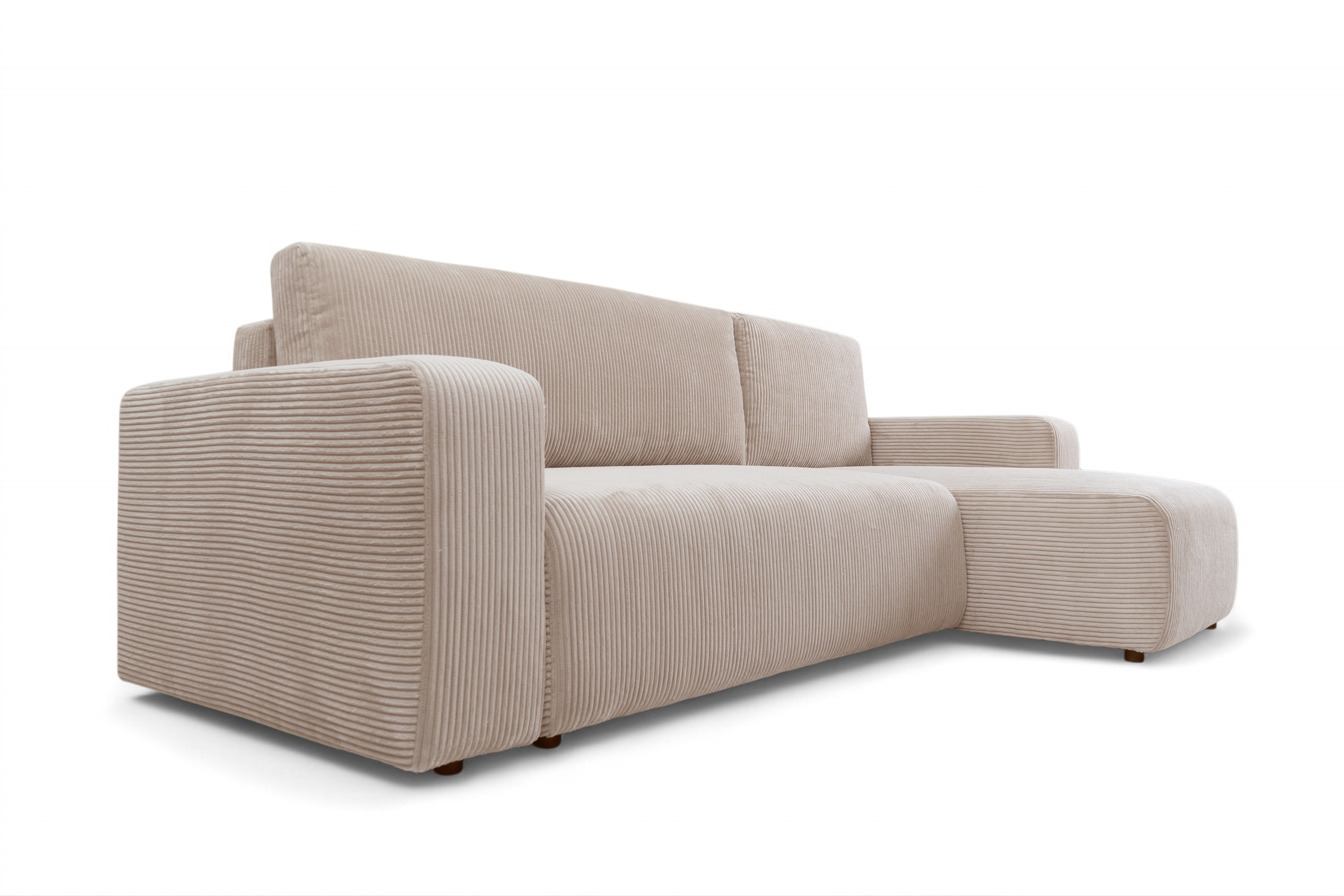 Rozkladacia rohová sedacia súprava Avia Mini univerzálna - béžový menčester Anafi 22 Rohová sedacia súprava Avia Mini s funkciou spánku uniwersalny prawo/Ľavá strana - béžový MENČESTER Anafi 22 